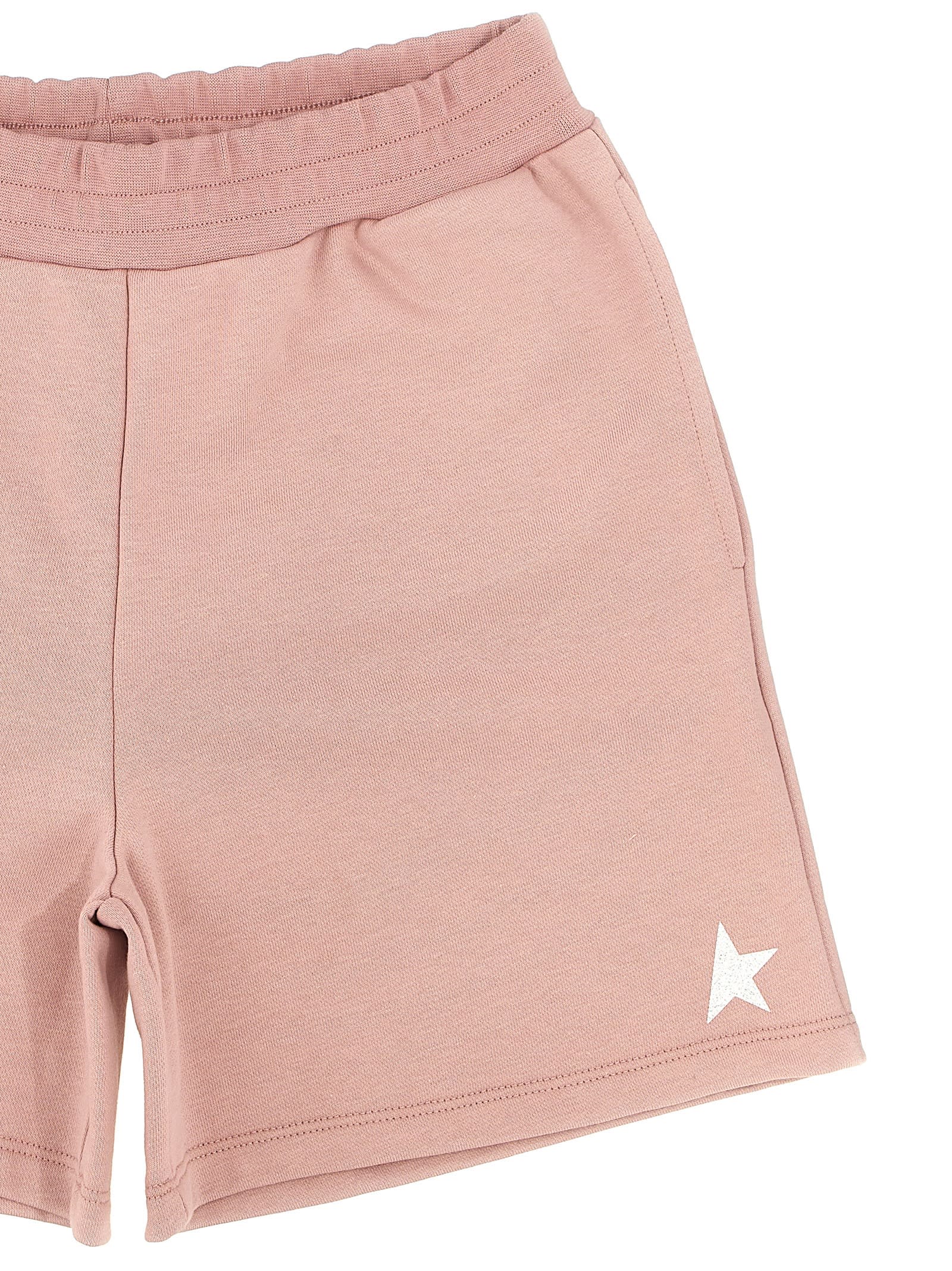 Shop Golden Goose Star Bermuda Shorts In Pink