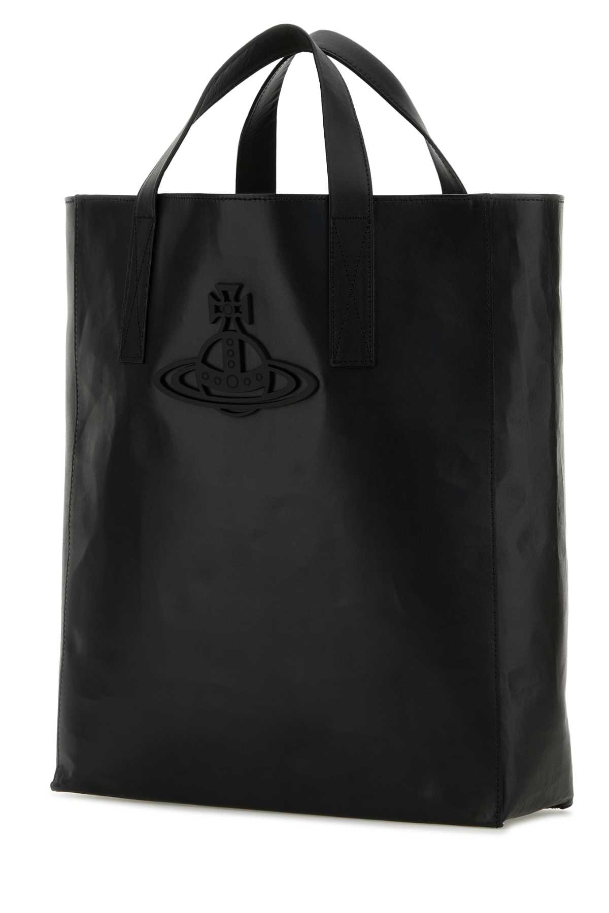 Vivienne Westwood Medium "sarah" Tote Bag In Black