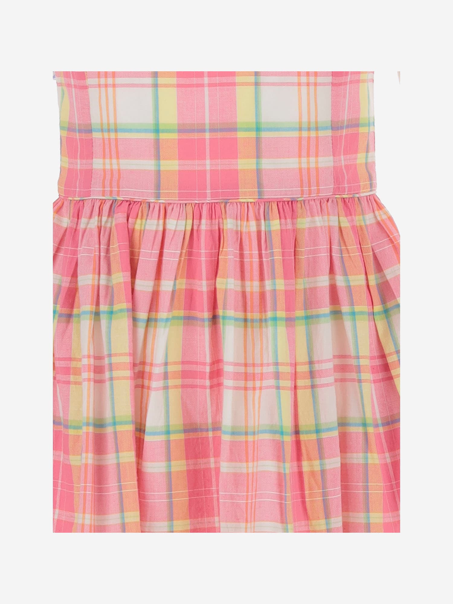 Polo Ralph Lauren Cotton Dress With Check Pattern In Red