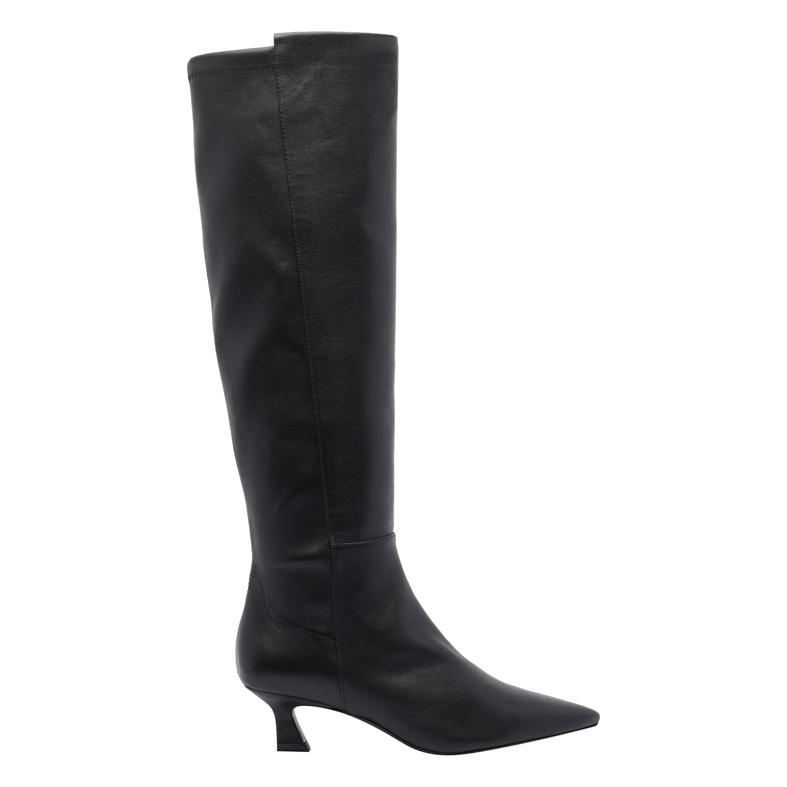 Stuart Weitzman 50mm 5050 Vinnie Sculptural-heel Boots In Black