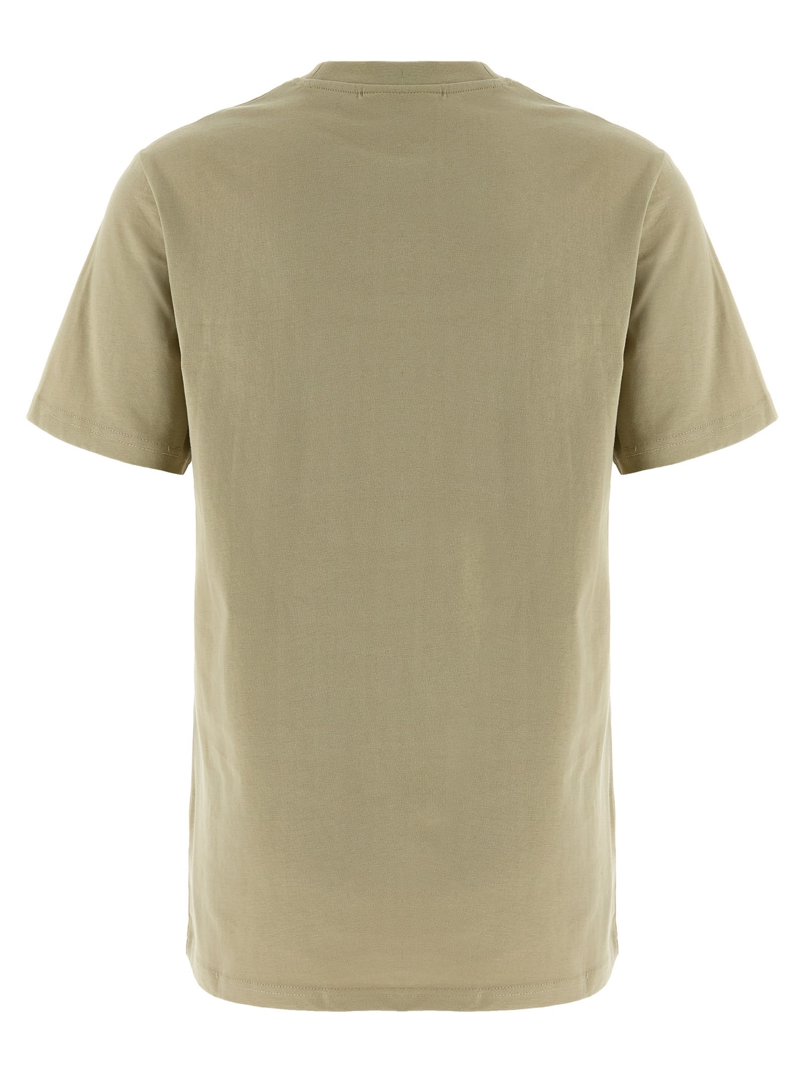 Maison Kitsuné Hunter Fox Head Short Sleeve T-shirt In Neutral