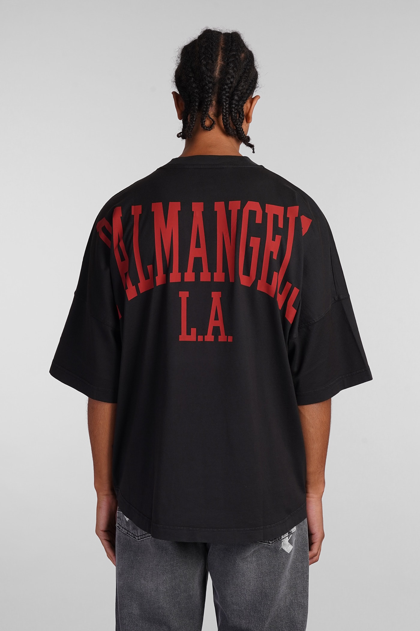 Shop Palm Angels T-shirt In Black Cotton