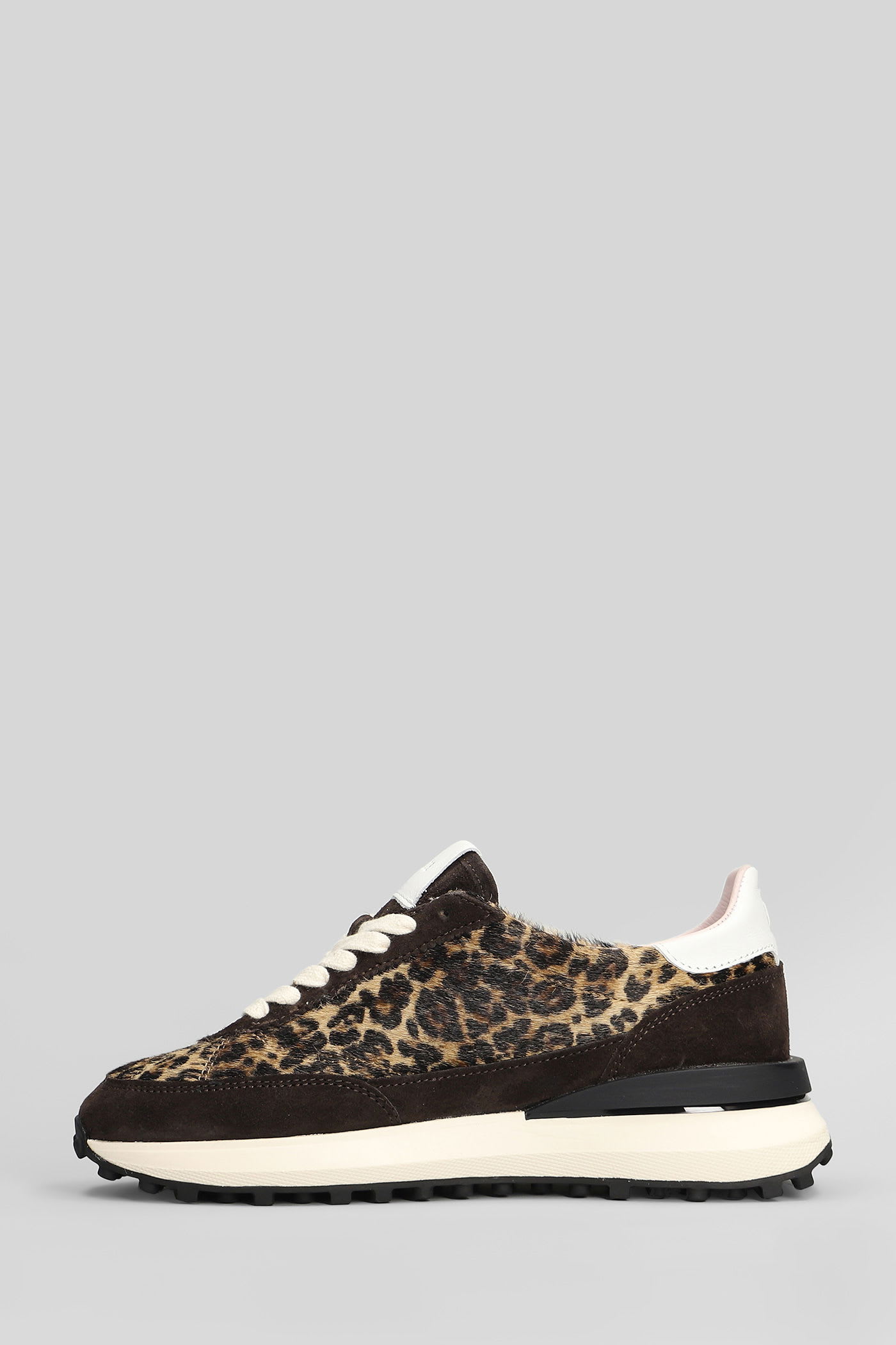 Date Athleta Sneakers In Animalier Suede And Leather In Animal Print