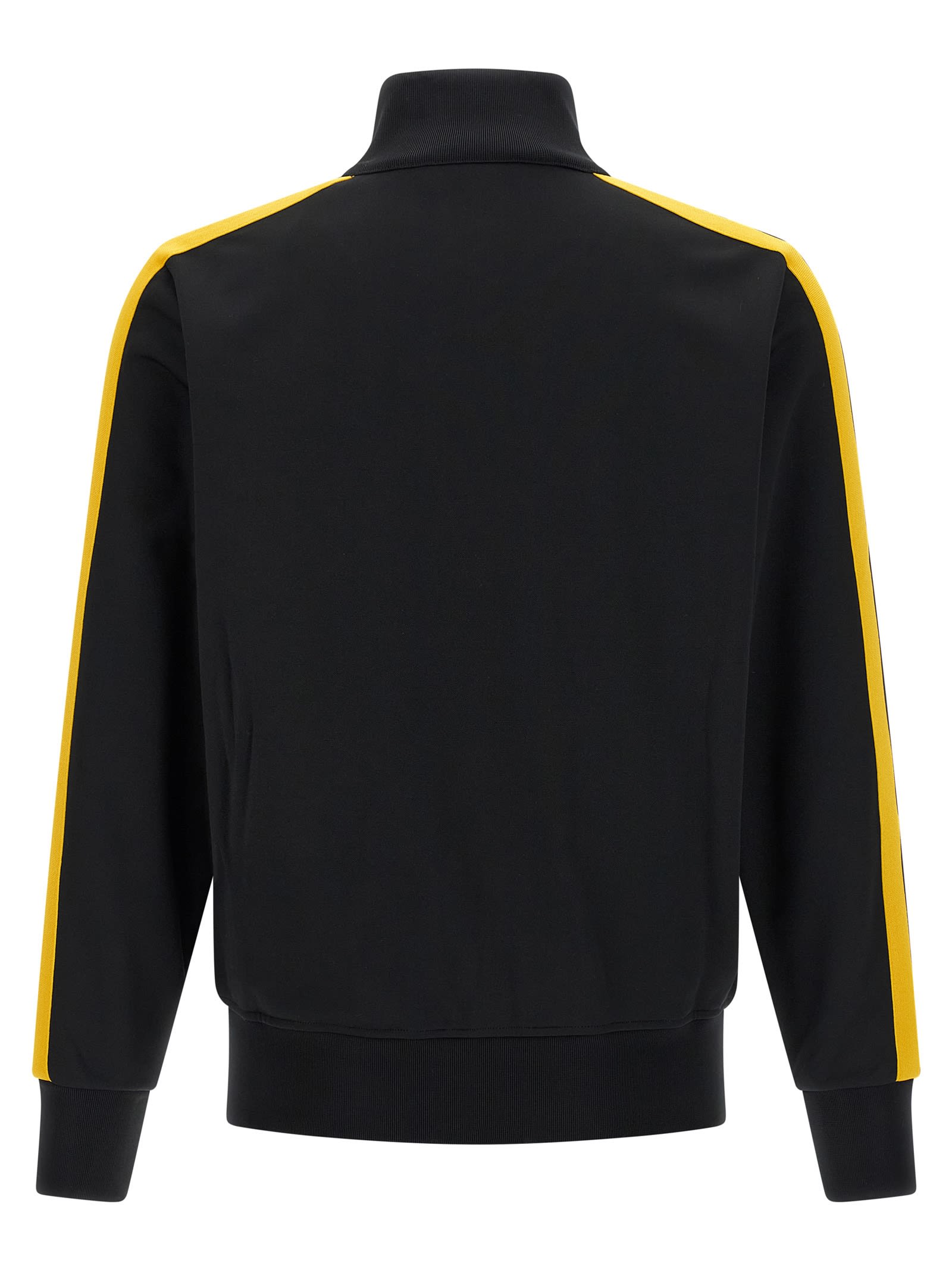 Palm Angels Track Black Polyester Sweatshirt In Black