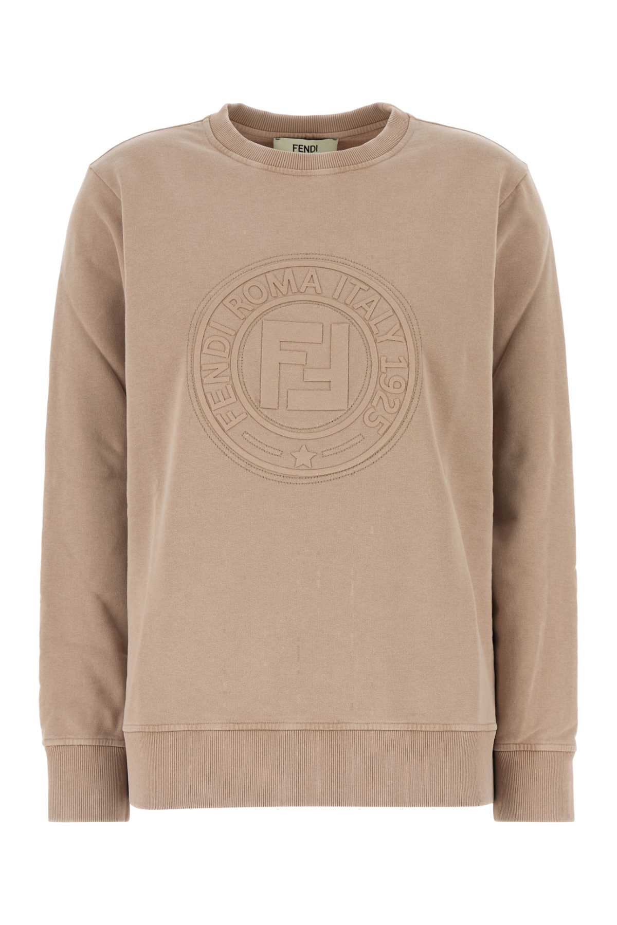 Cappuccino Cotton Oversize Sweatshirt
