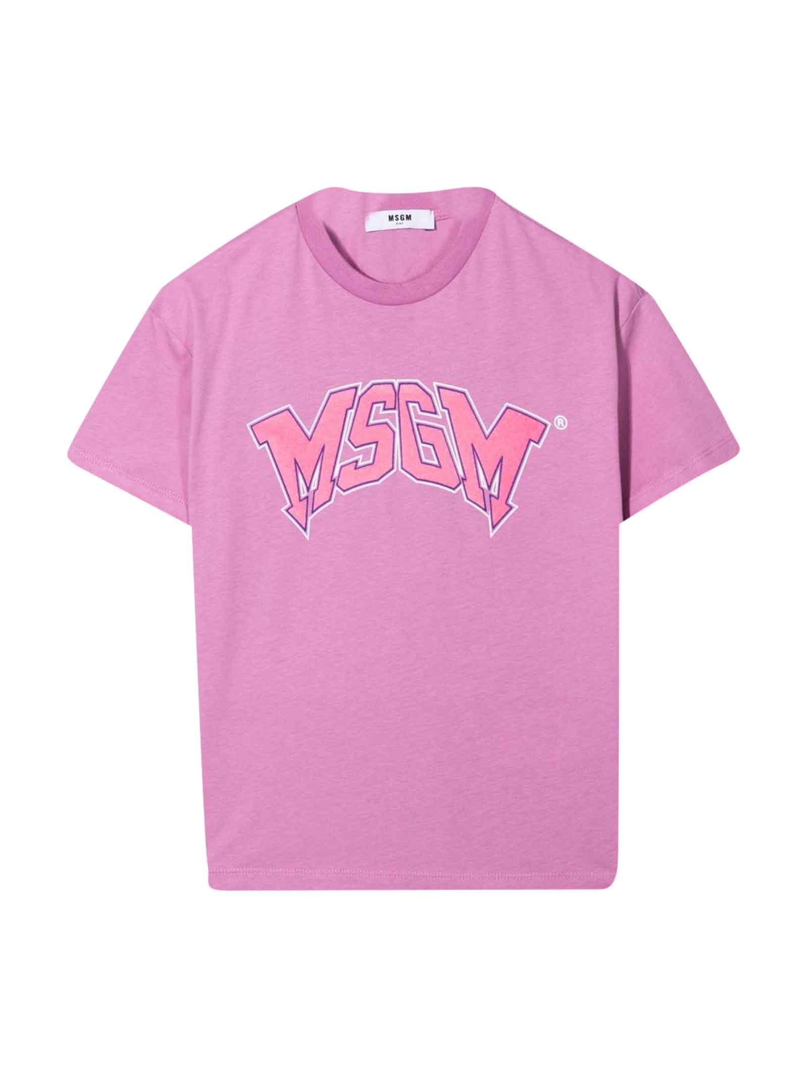MSGM Pink Teen T-shirt