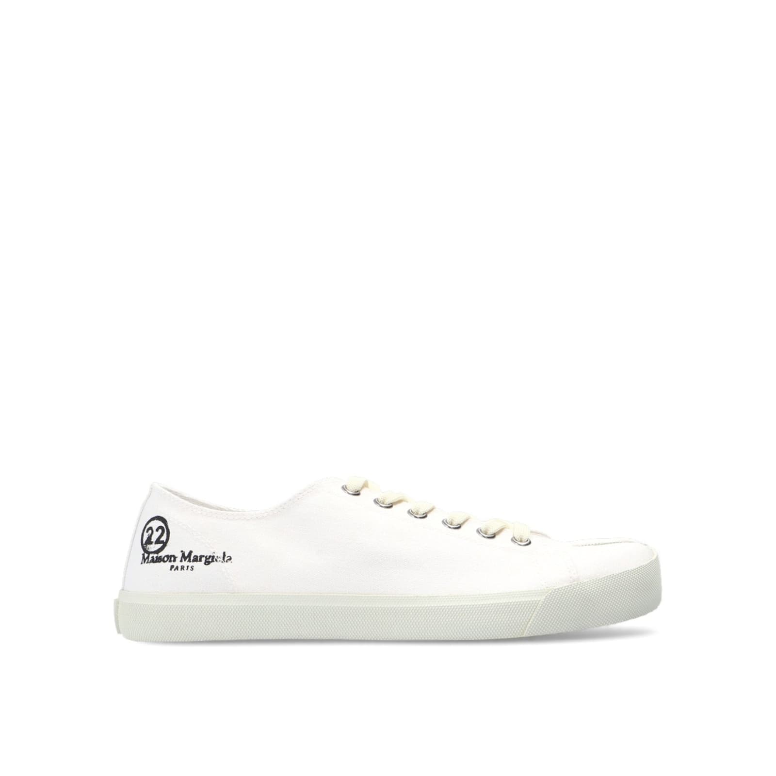 Shop Maison Margiela Lace-up Sneakers In White