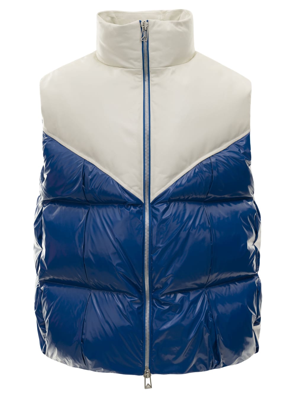 Bottega Veneta Shiny Nylon + Leather Yook Vest