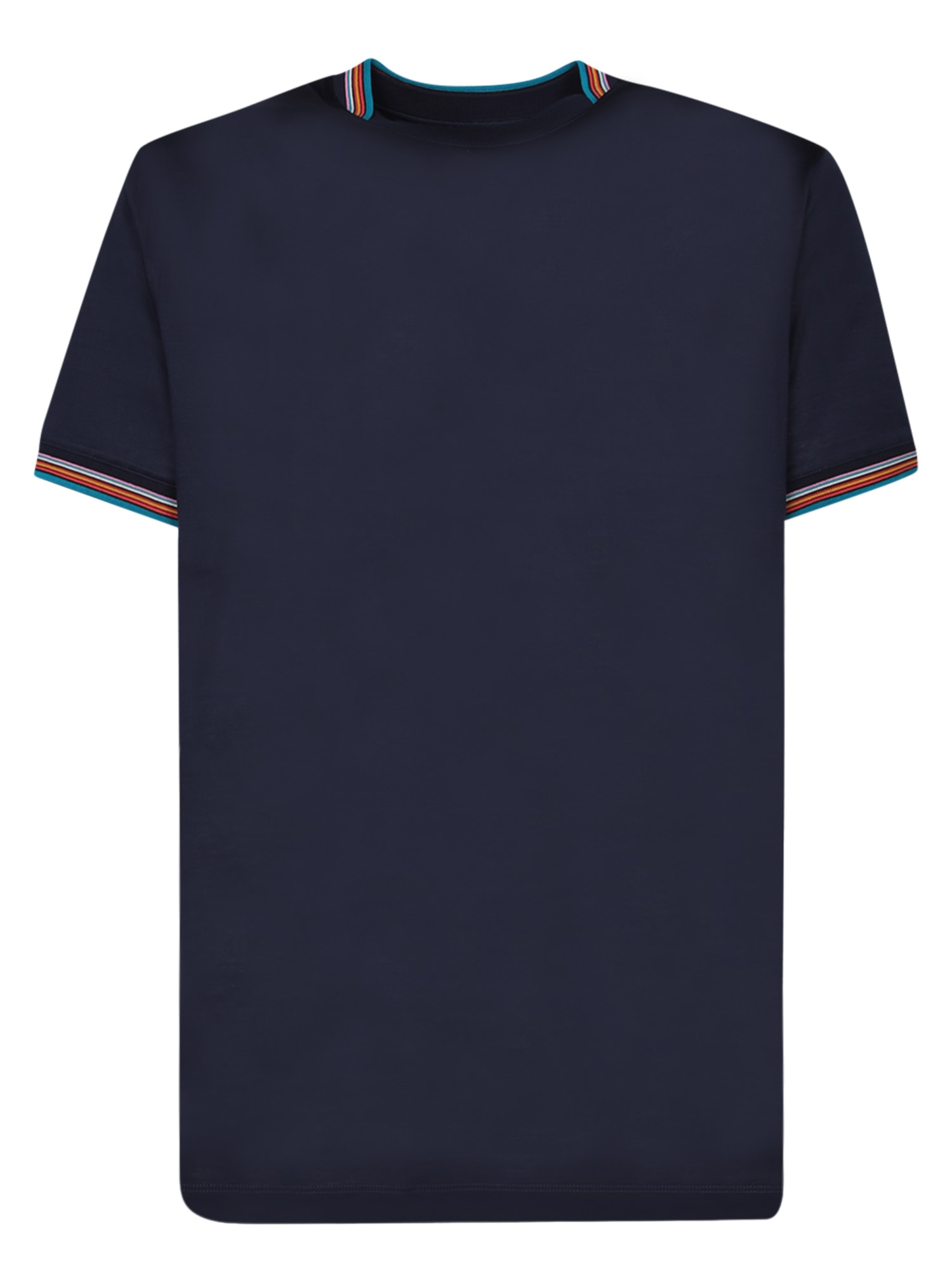 Shop Paul Smith Roundneck Blue T-shirt