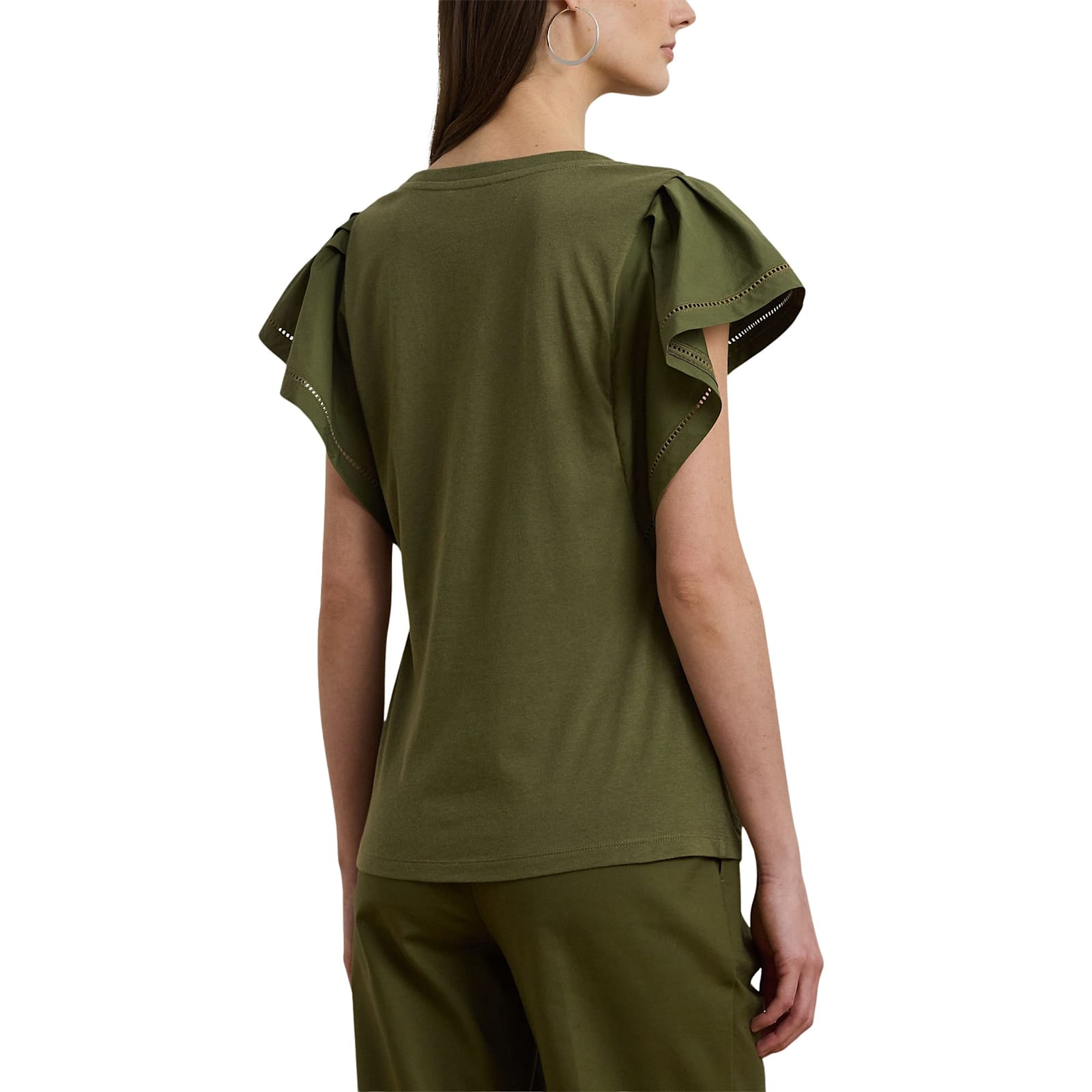 Ralph Lauren Bresha Short Sleeve T Shirt In Olive Grove