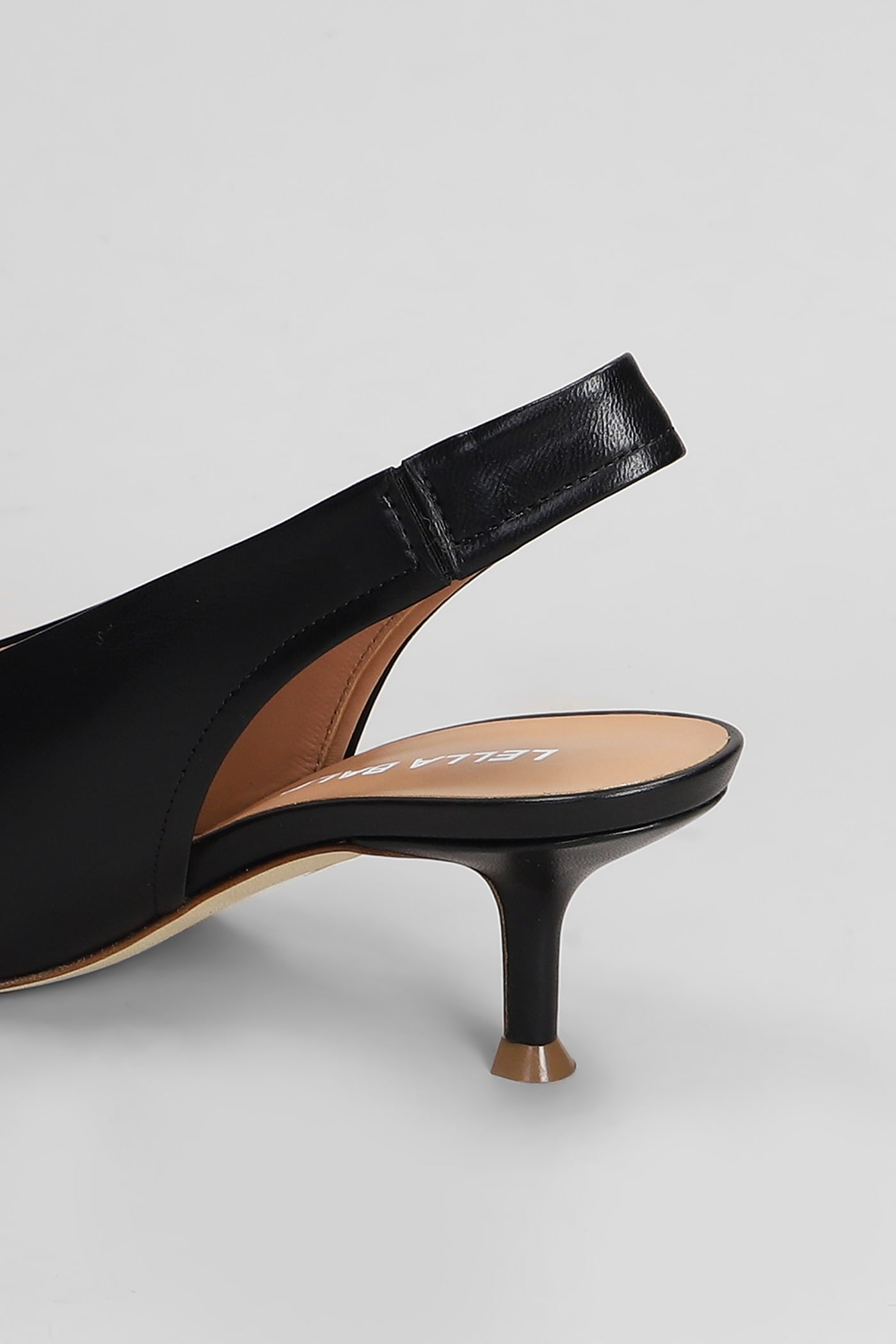 Shop Lella Baldi Pumps In Black Leather