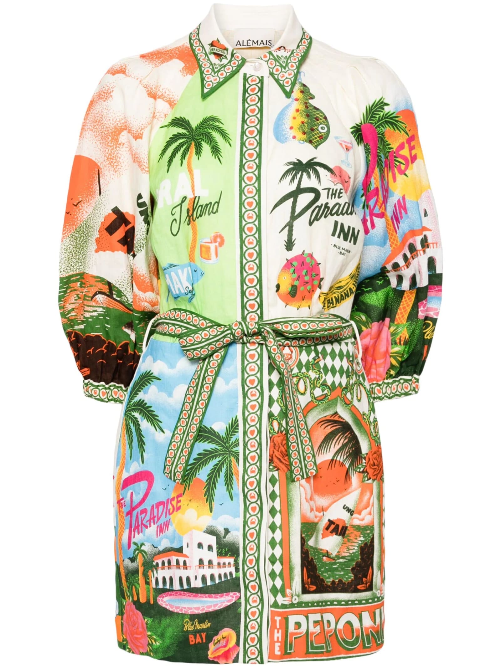 Shop Alemais Mini Dress St Tropical In Multi