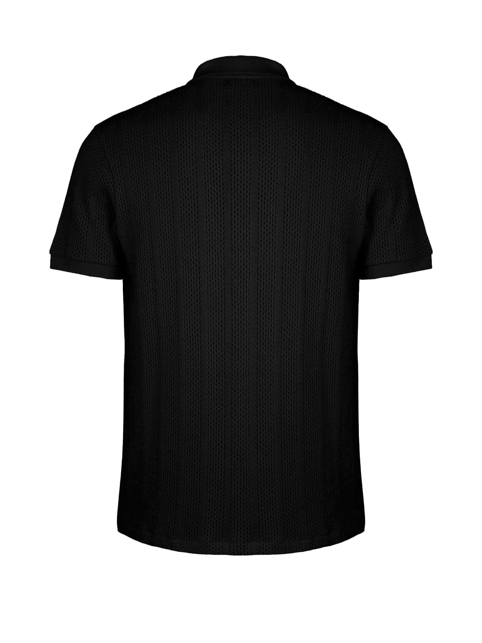 Shop Les Hommes Polo Shirt In Black