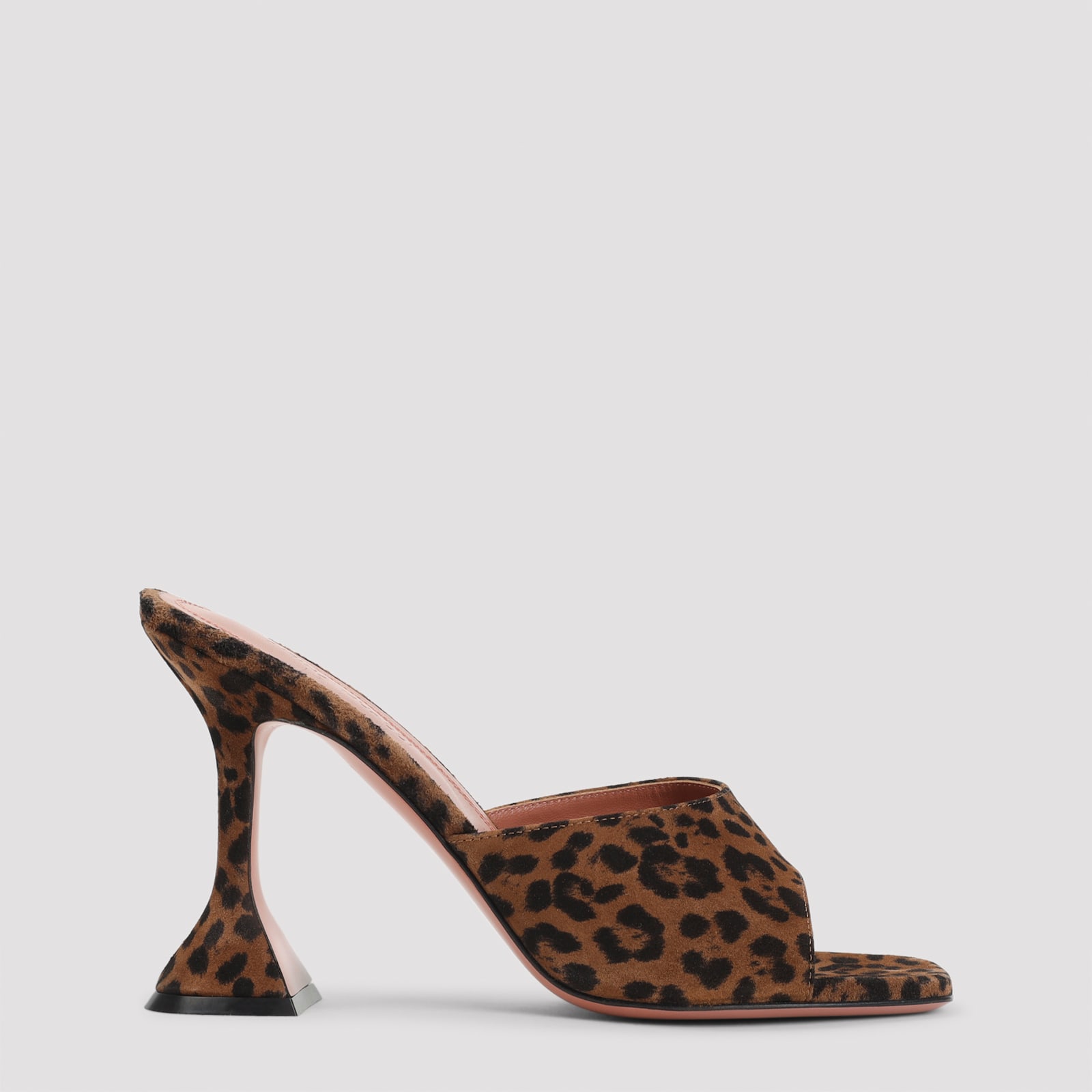 Amina Muaddi Stiletto High-heeled Sandals In Brown