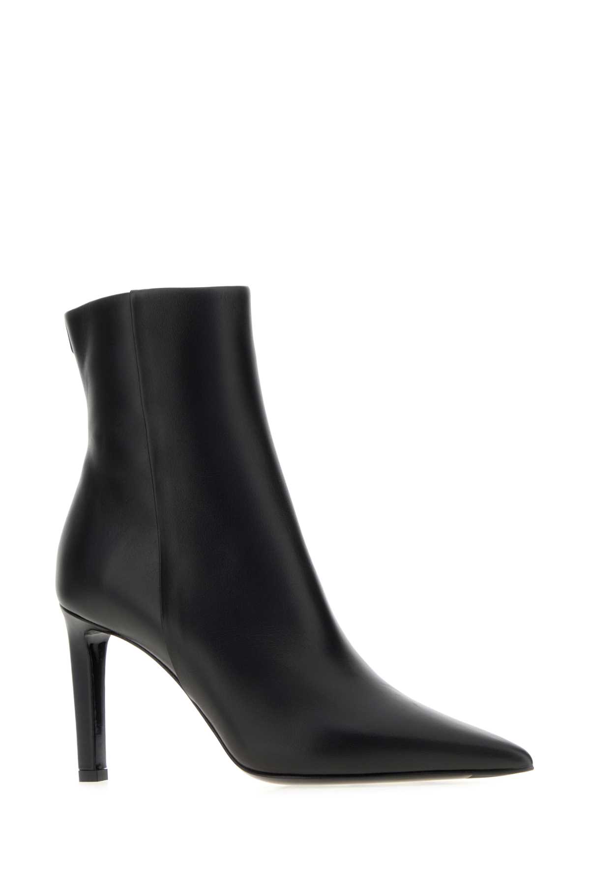 Jimmy Choo Frankie 85 Calf Leather Ankle Boots In Black