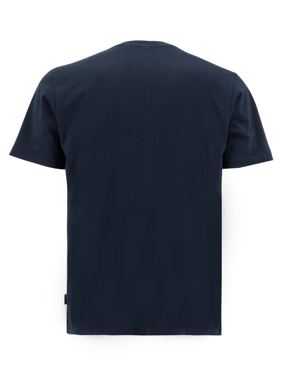 Shop Aspesi Black T-shirt With Prints In Navy