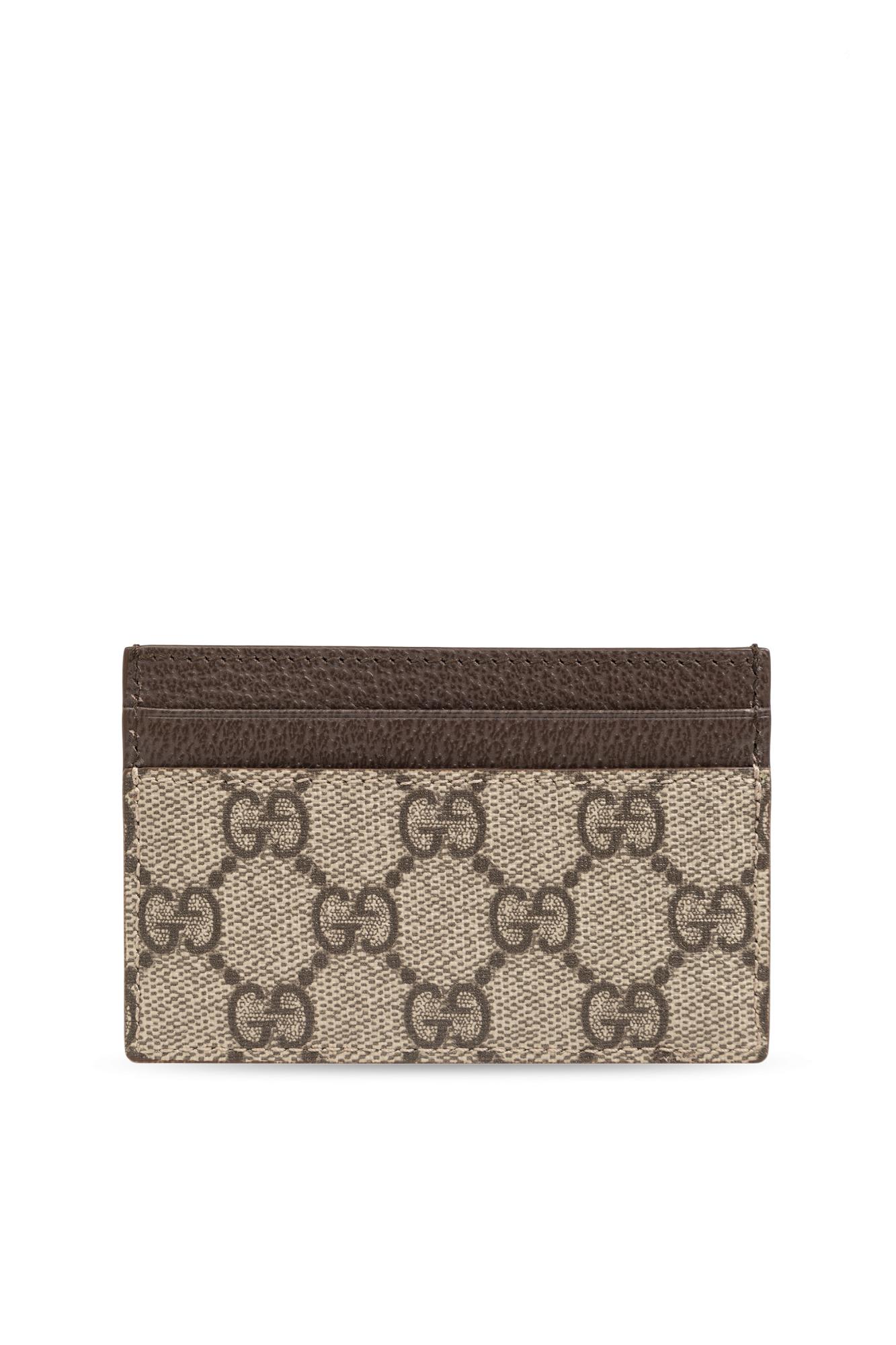Gucci Card Case In Beige