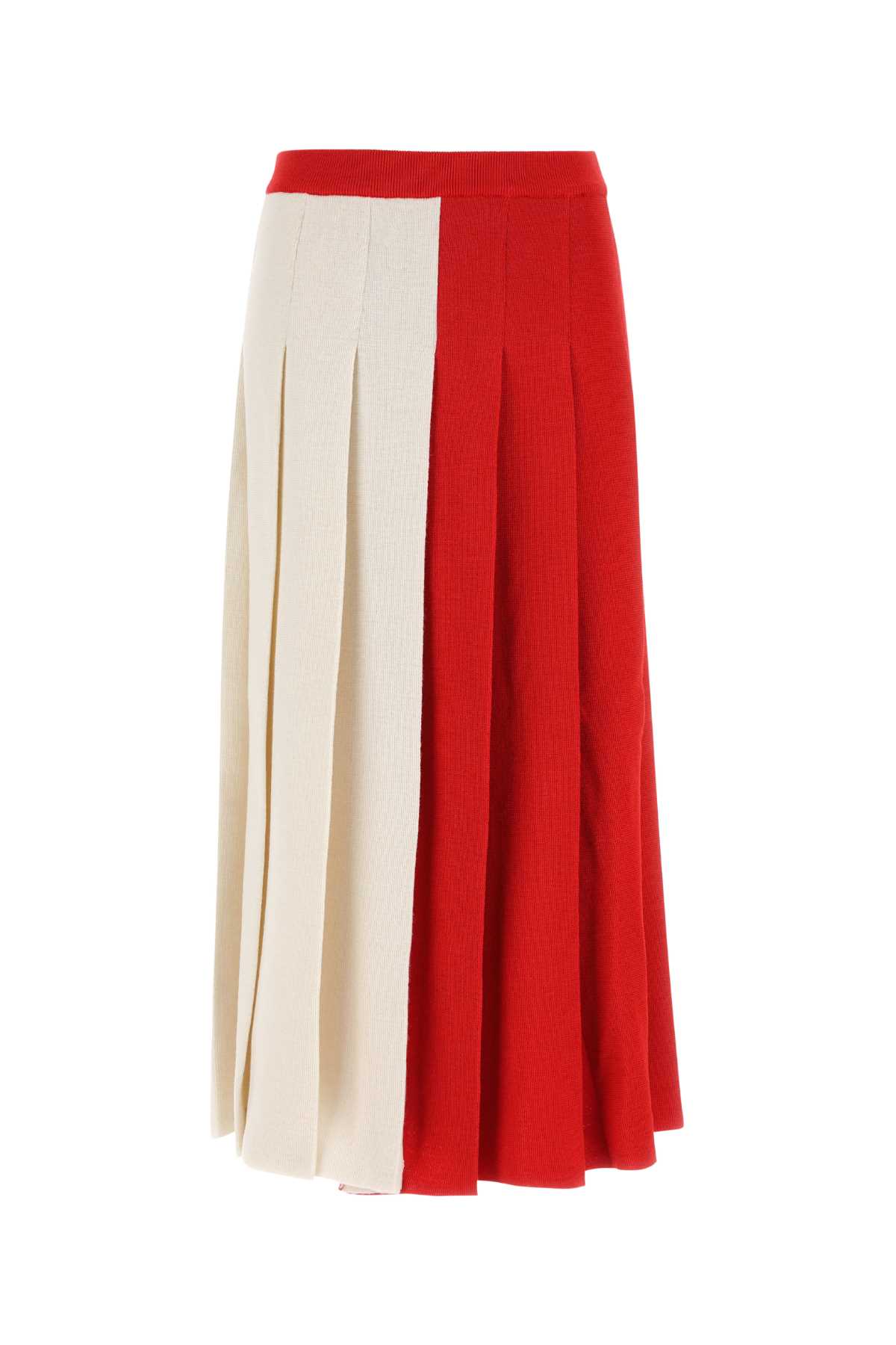 Gucci Two-tone Wool Skirt