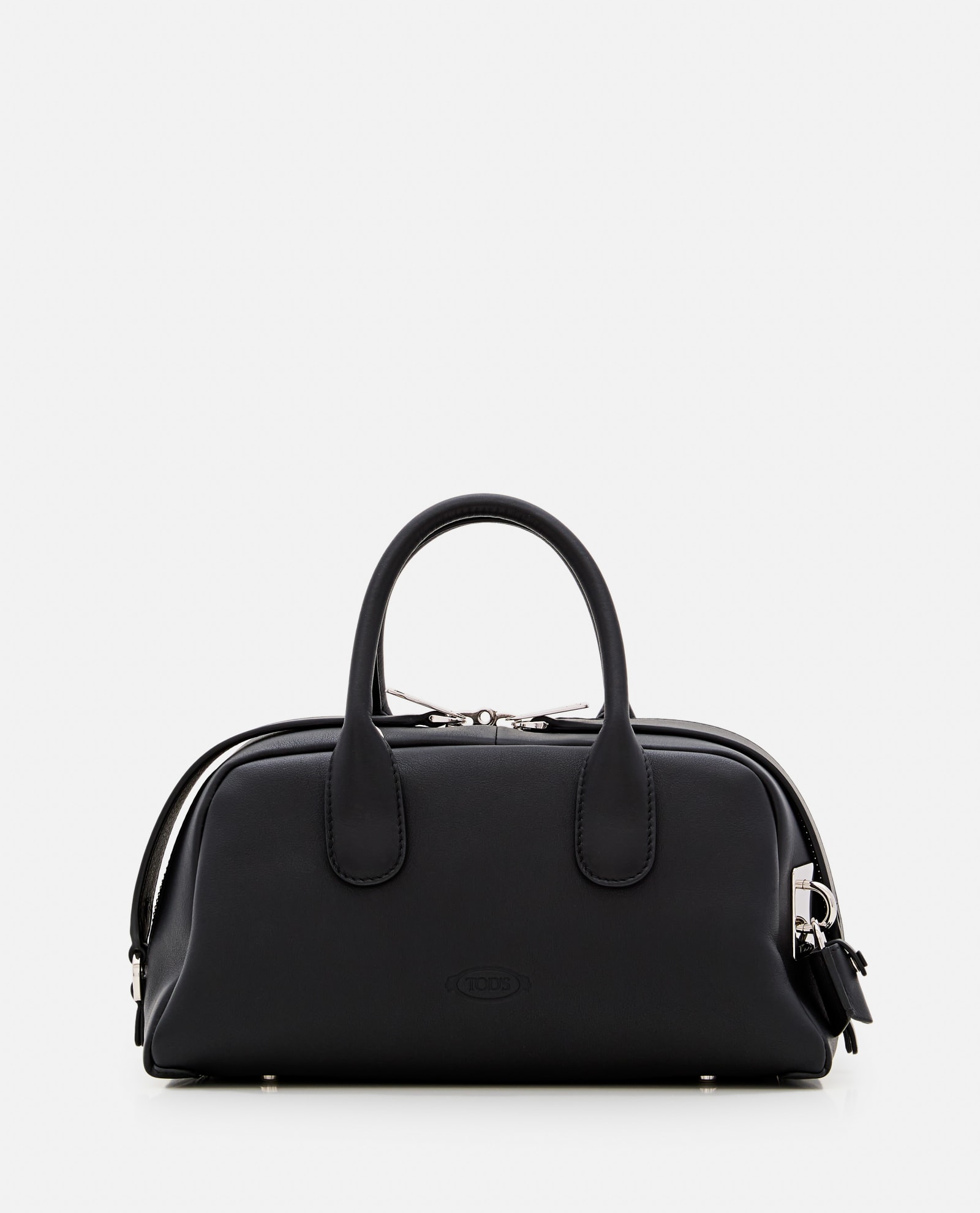 Shop Tod's Aqb Bauletto Leather Bag In B999