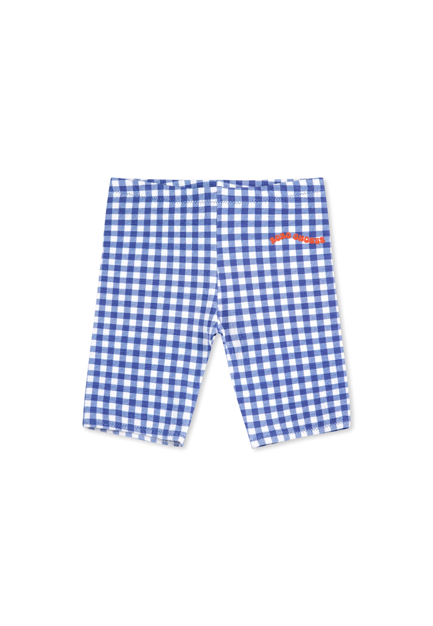 Bobo Choses Blue Leggings For Girl With Logo In Blue