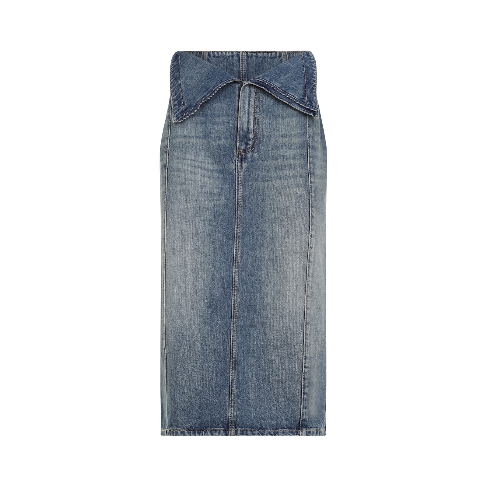 ALEXANDER MCQUEEN COTTON MIDI SKIRT