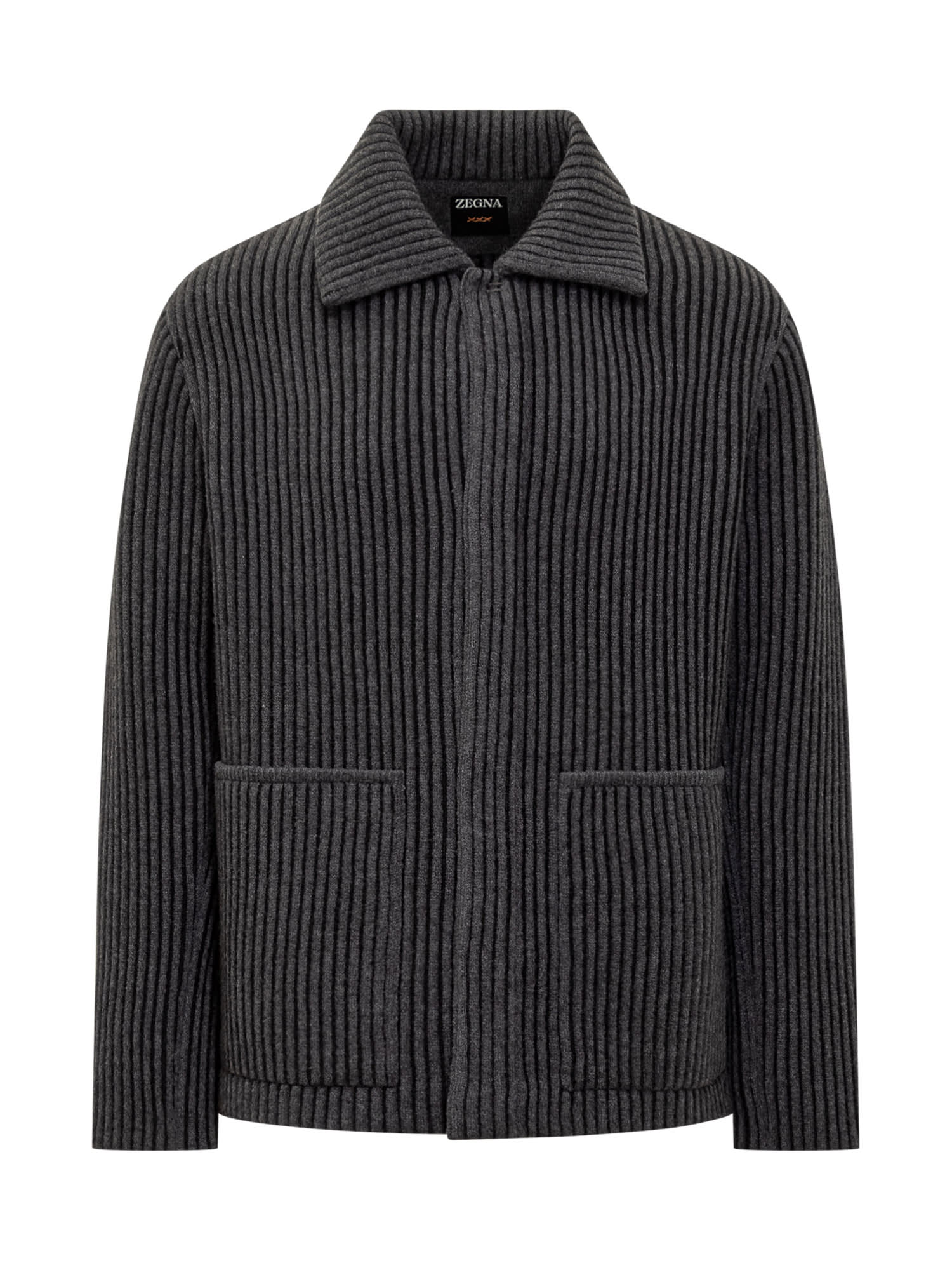 Shop Zegna Wool Chore Jacket In K07