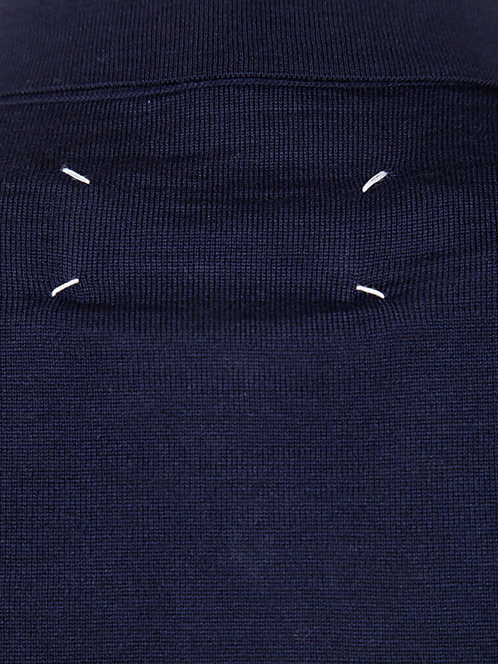 Shop Maison Margiela Polo Shirt In Navy