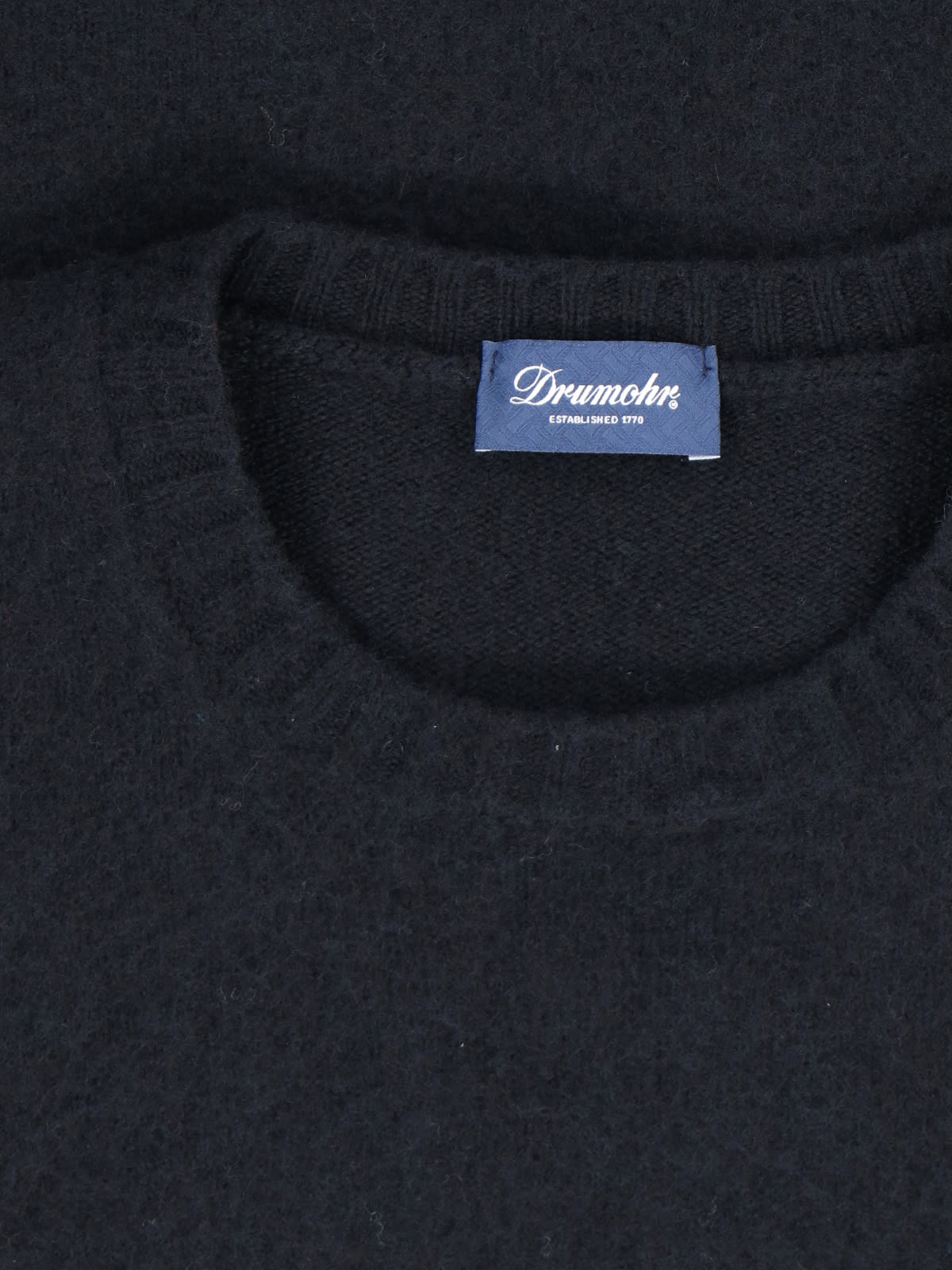 Shop Drumohr Crewneck Sweater In Black