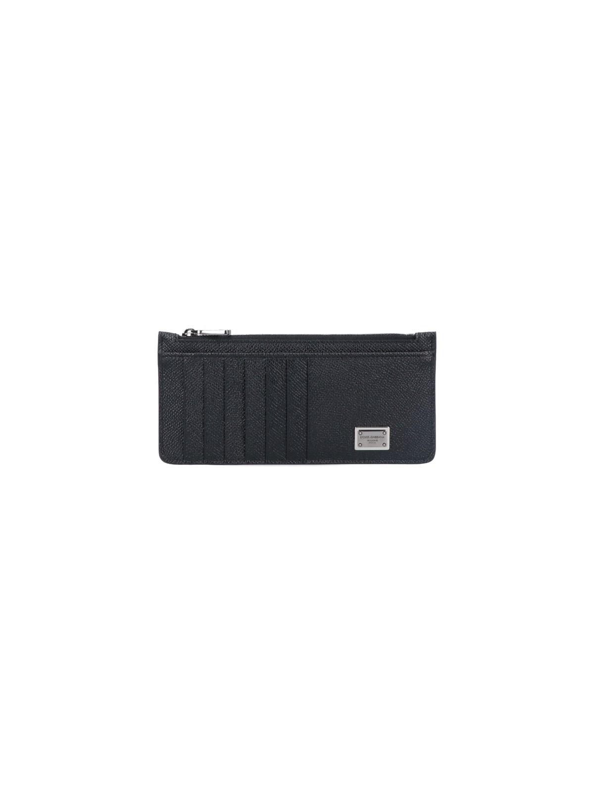 Shop Dolce & Gabbana Logo Card Case In Black