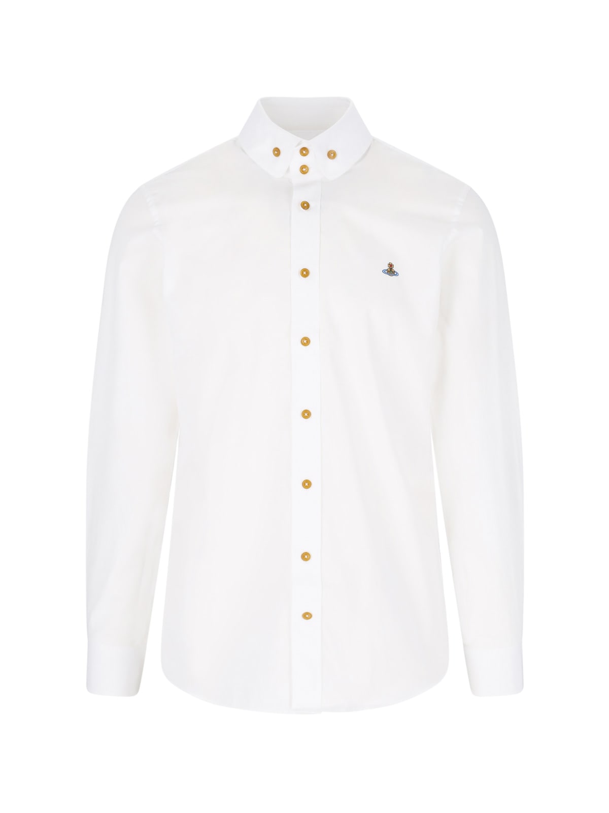 Vivienne Westwood Shirt With Subtle Orb Embroidery And Tailored Fit