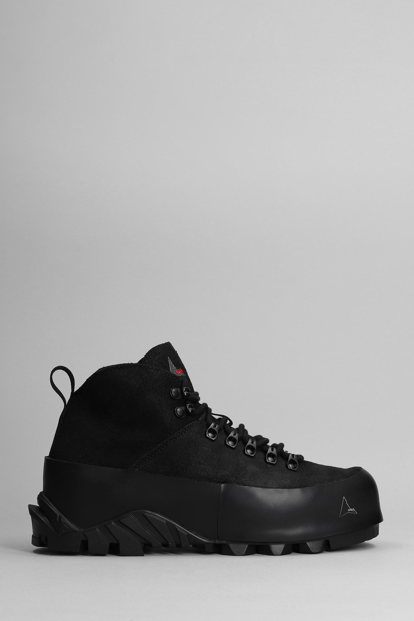 ROA Cvo Sneakers In Black Suede