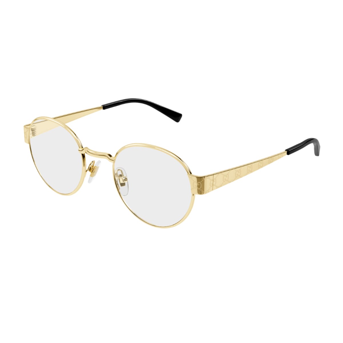Gucci Gg1855o Linea Sign 001 Gold Glasses In White