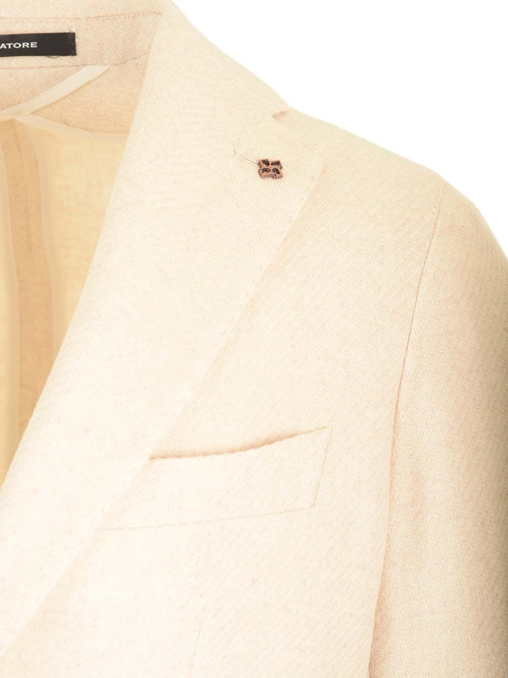 Shop Tagliatore Classic Two-button Montecarlo Blazer In White