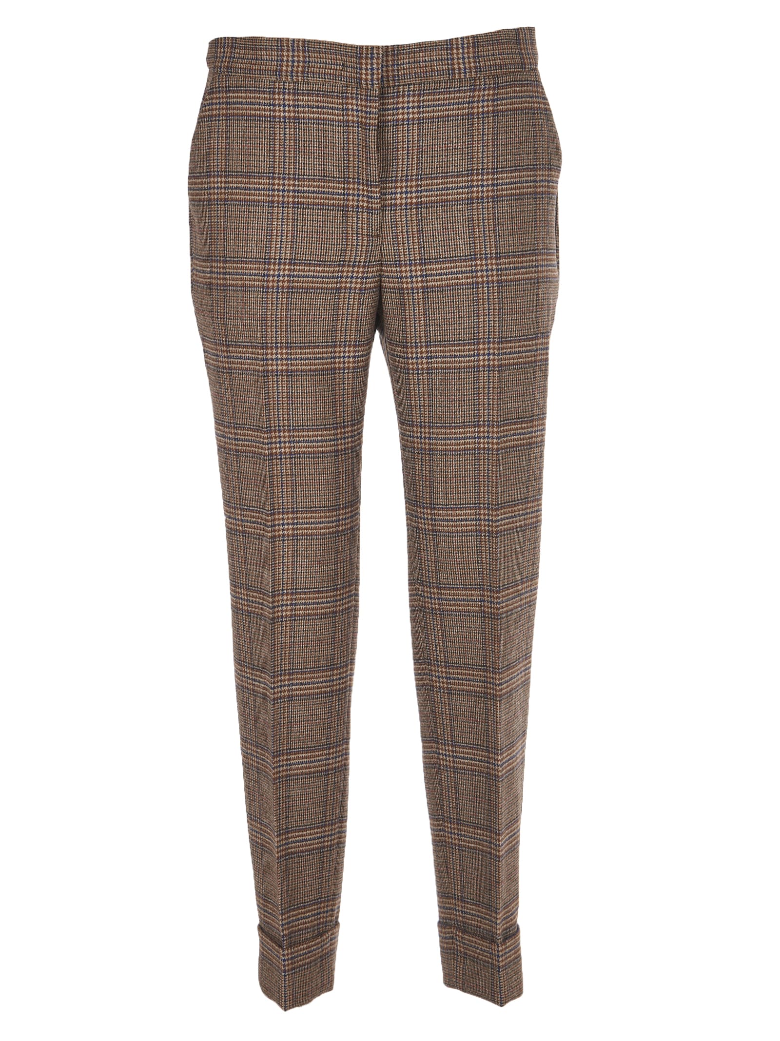 PT01 Wool Checked Trousers