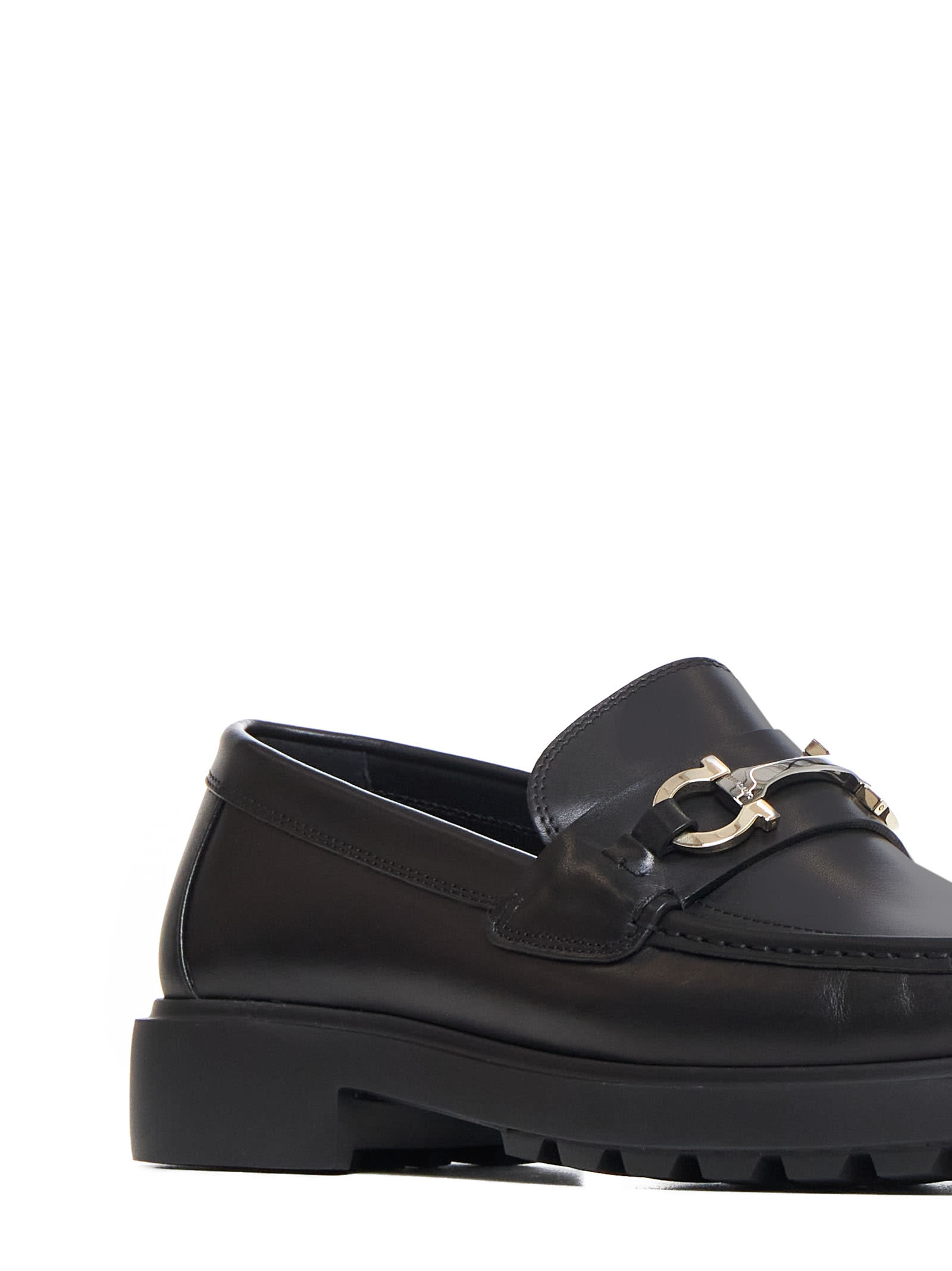 Shop Ferragamo Loafers In Nero || Nero || Nero