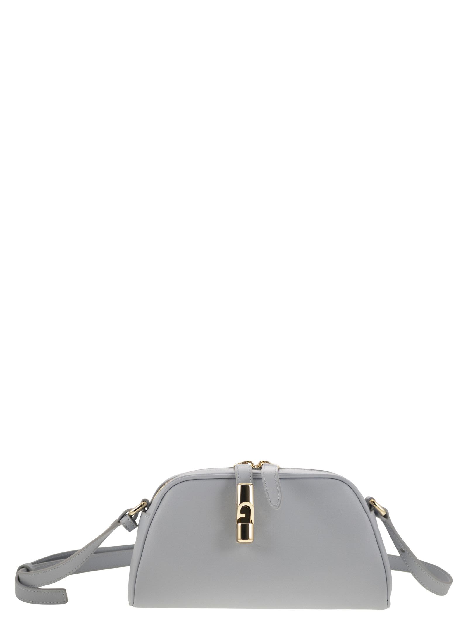 Shop Furla Goccia Mini Bag In Light Grey