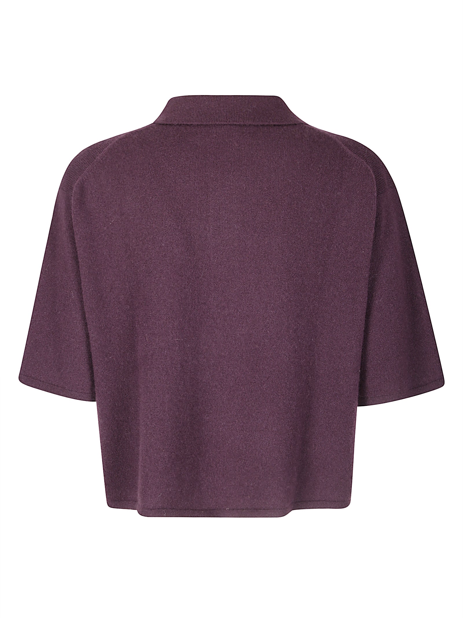 Lisa Yang Neela T-shirt Knitwear Brown In Burgundy