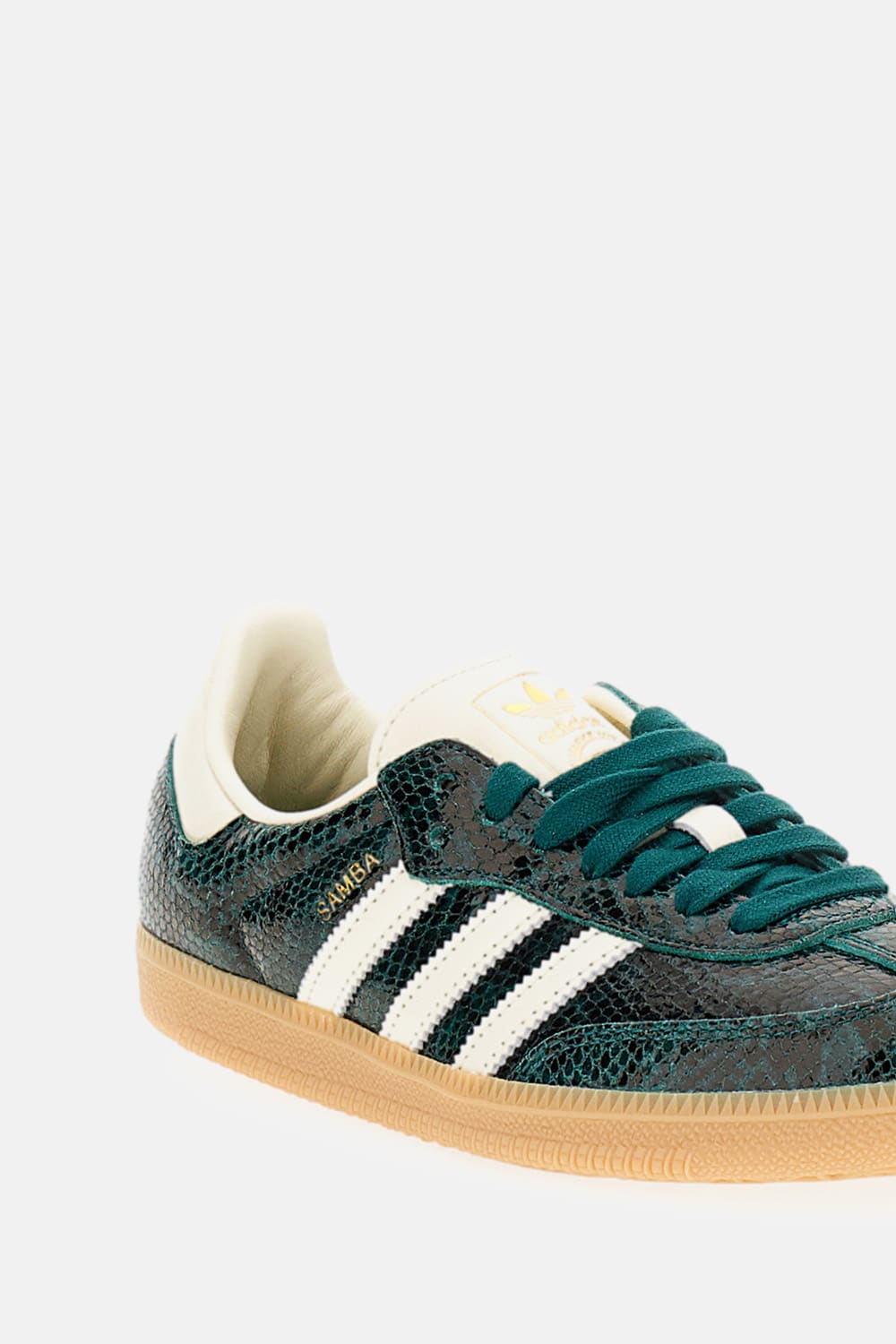 Adidas Originals Samba Og Sneakers Green With Snake Print In Animal Print