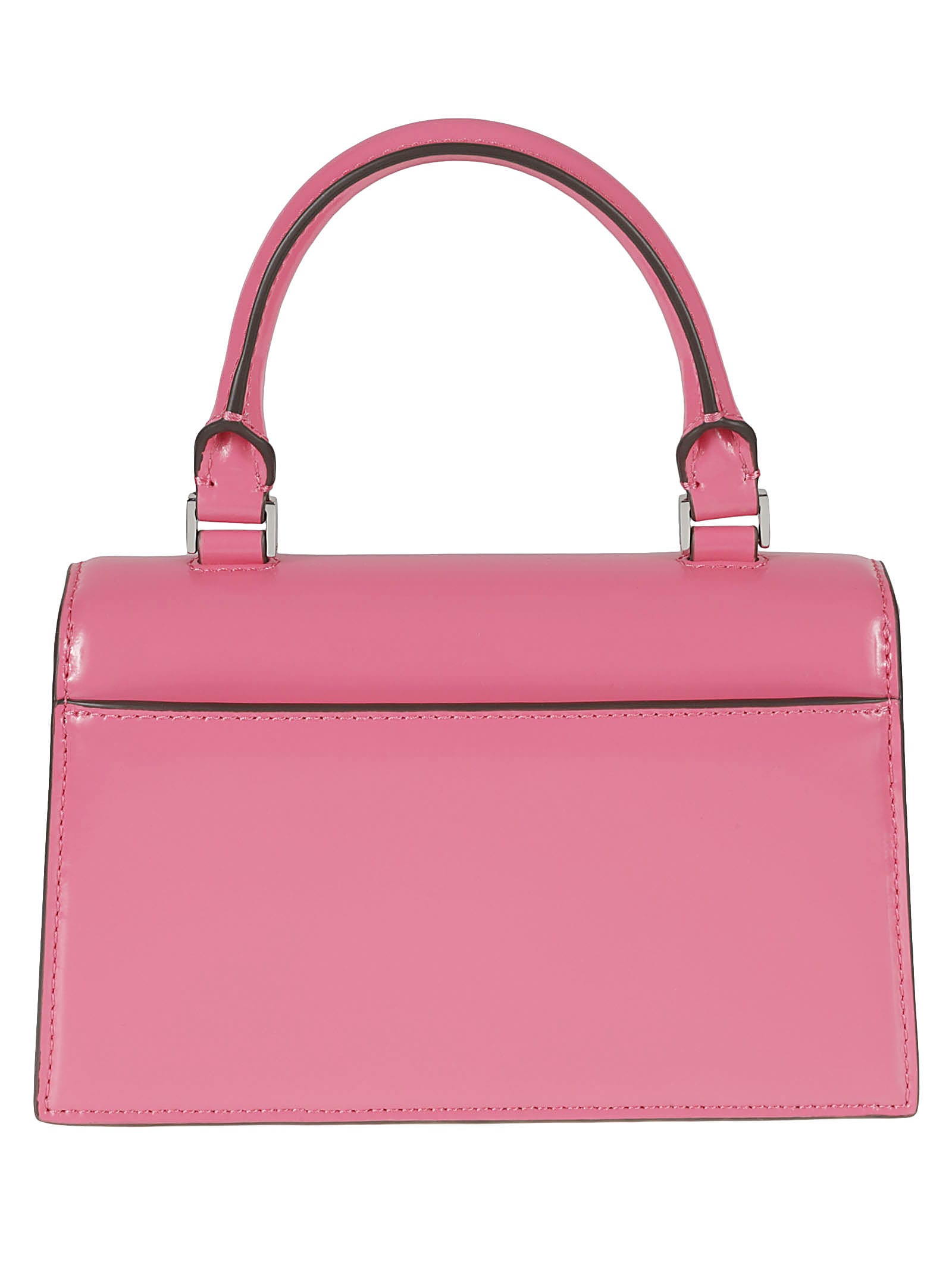 Shop Tory Burch Trend Spazzolato Mini Top-handle Hand Bag In Watermelon Pink