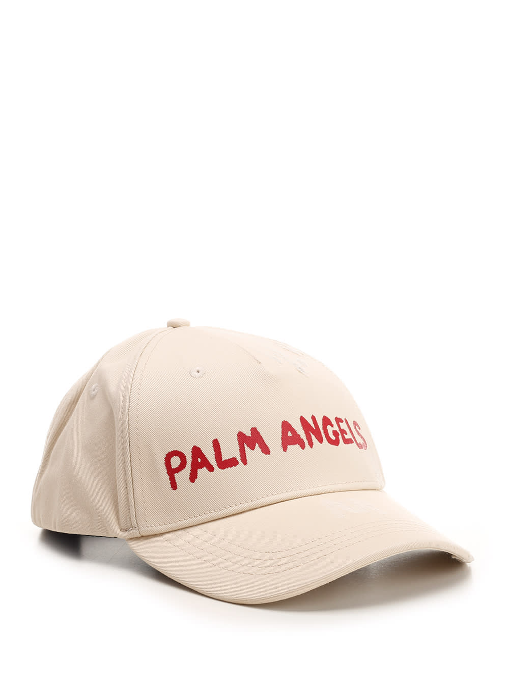 Shop Palm Angels Baseball Cap In Bianco