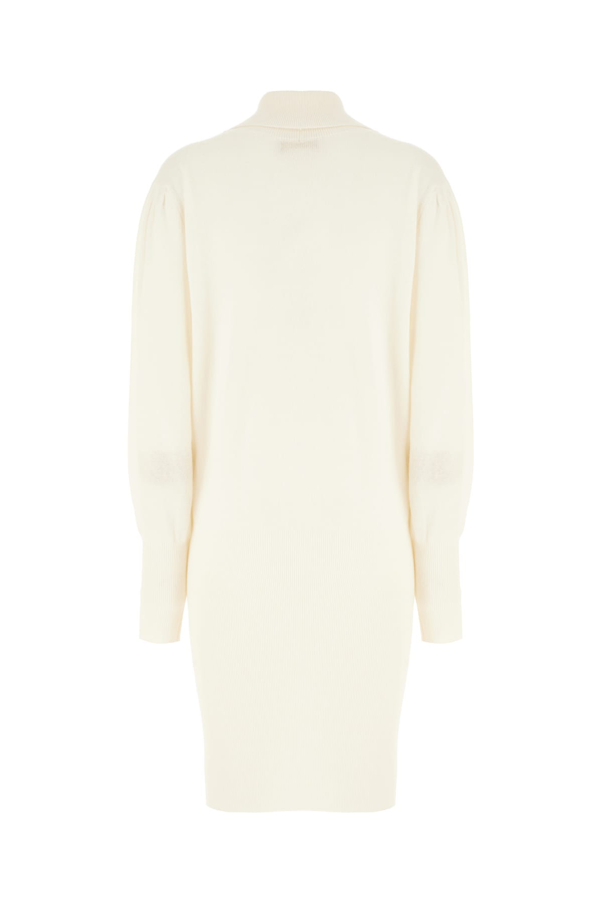 Genny Ivory Cashmere Dress In White