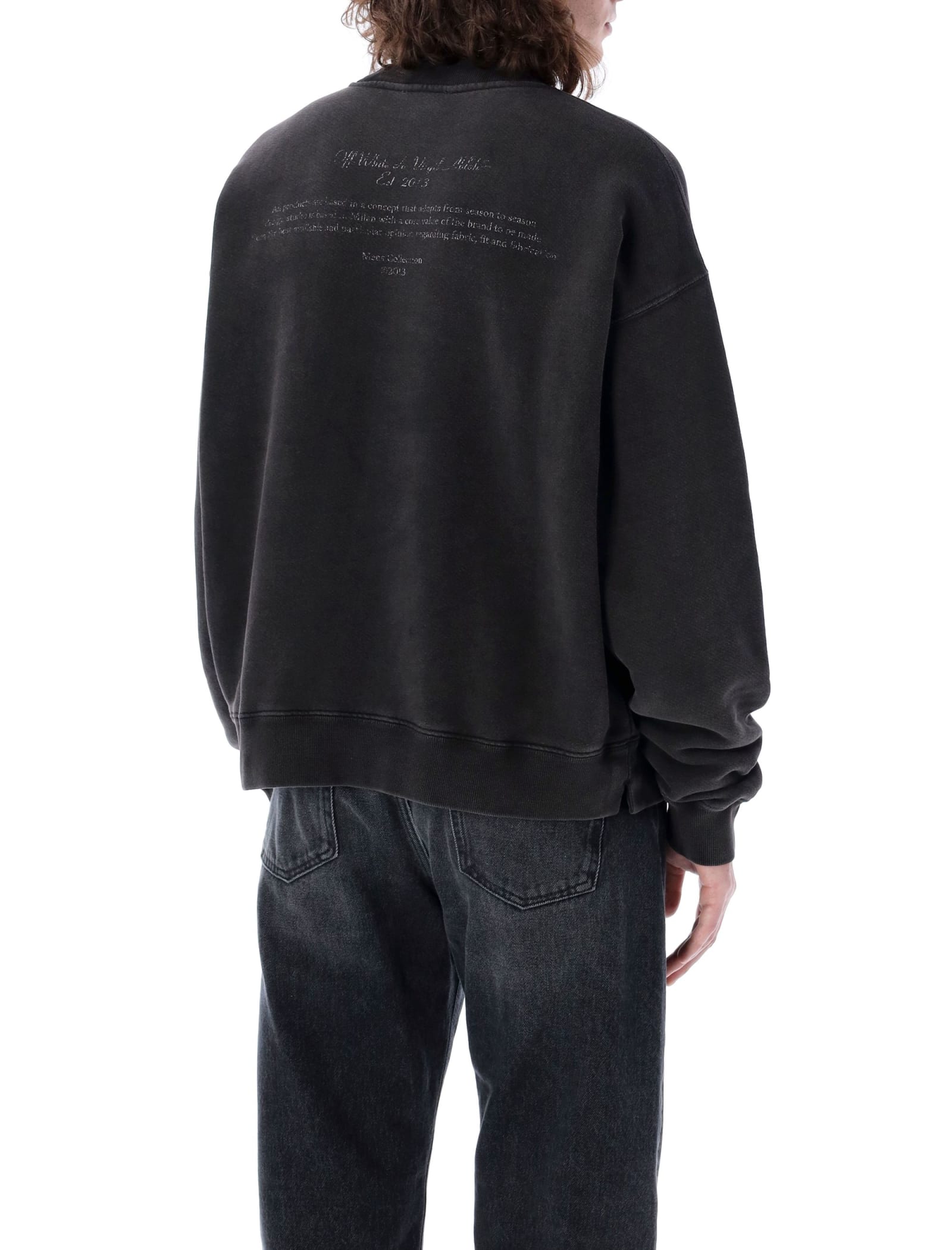 Shop Off-white Mary Skate Crewneck In Black