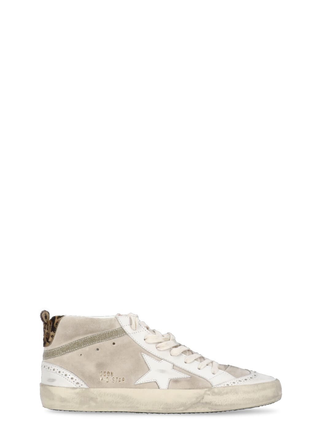 Shop Golden Goose Mid Star Sneakers In Beige