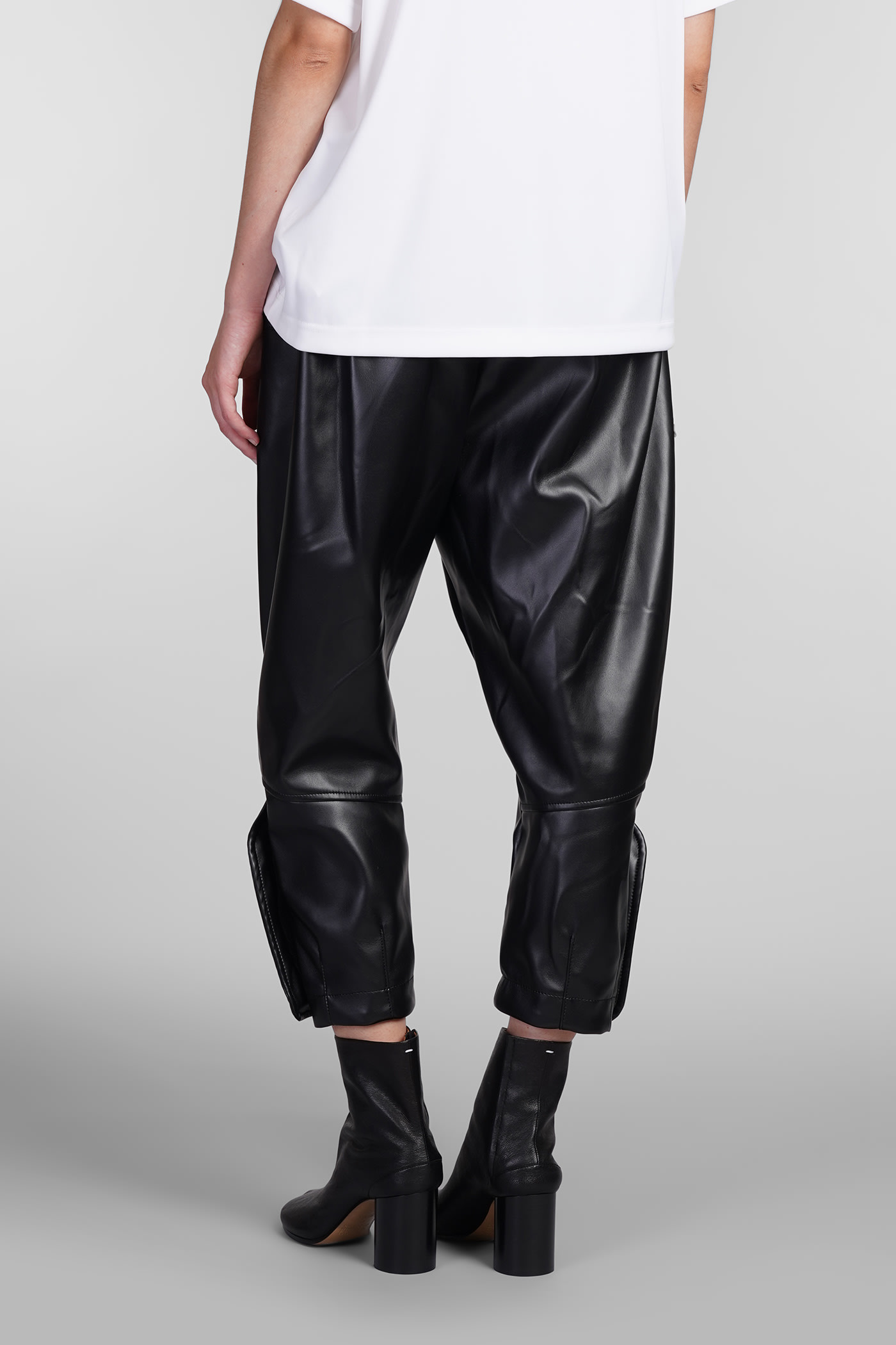 Shop Comme Des Garçons Pants In Black Polyuretan