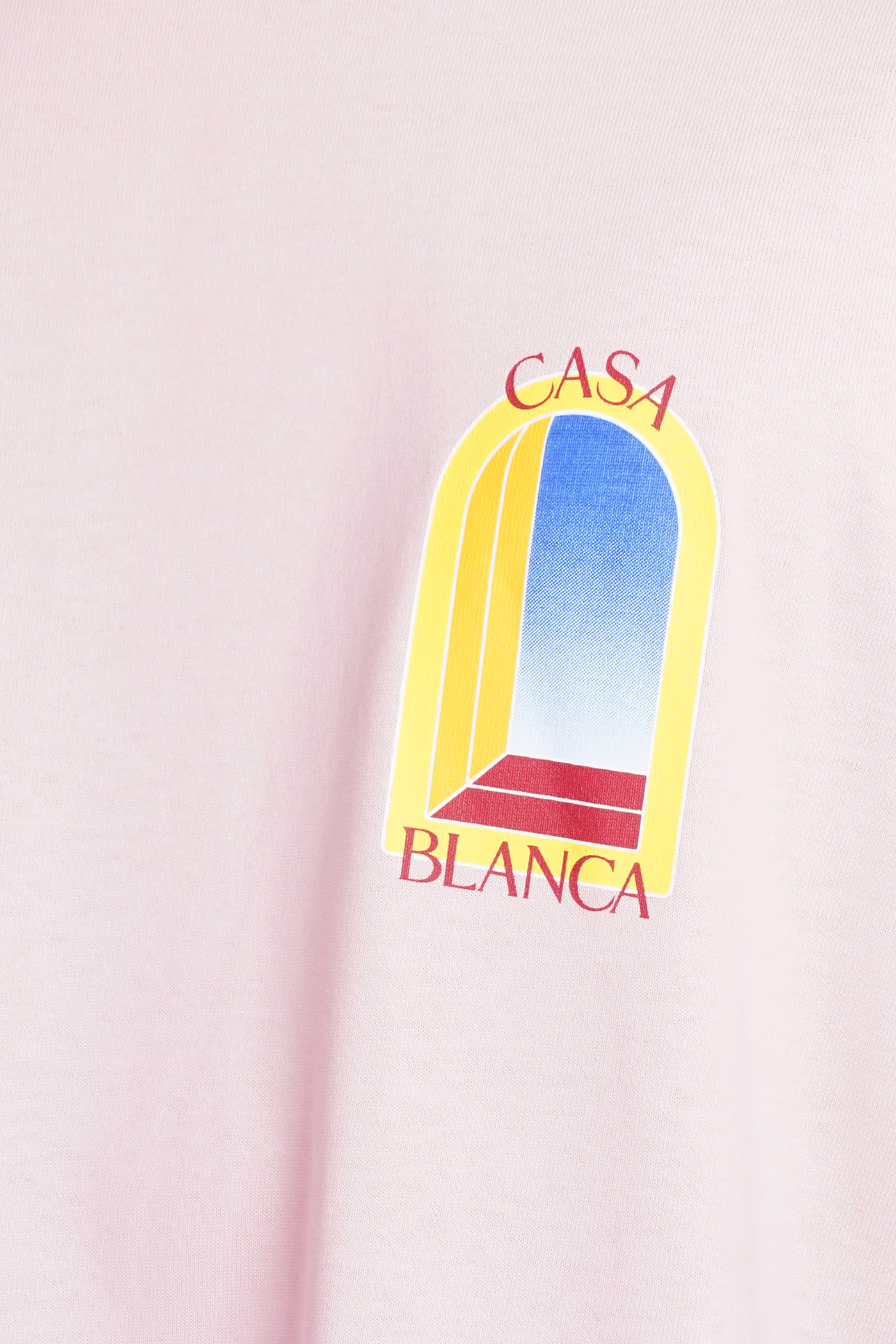 Shop Casablanca T-shirt In Rose-pink Cotton
