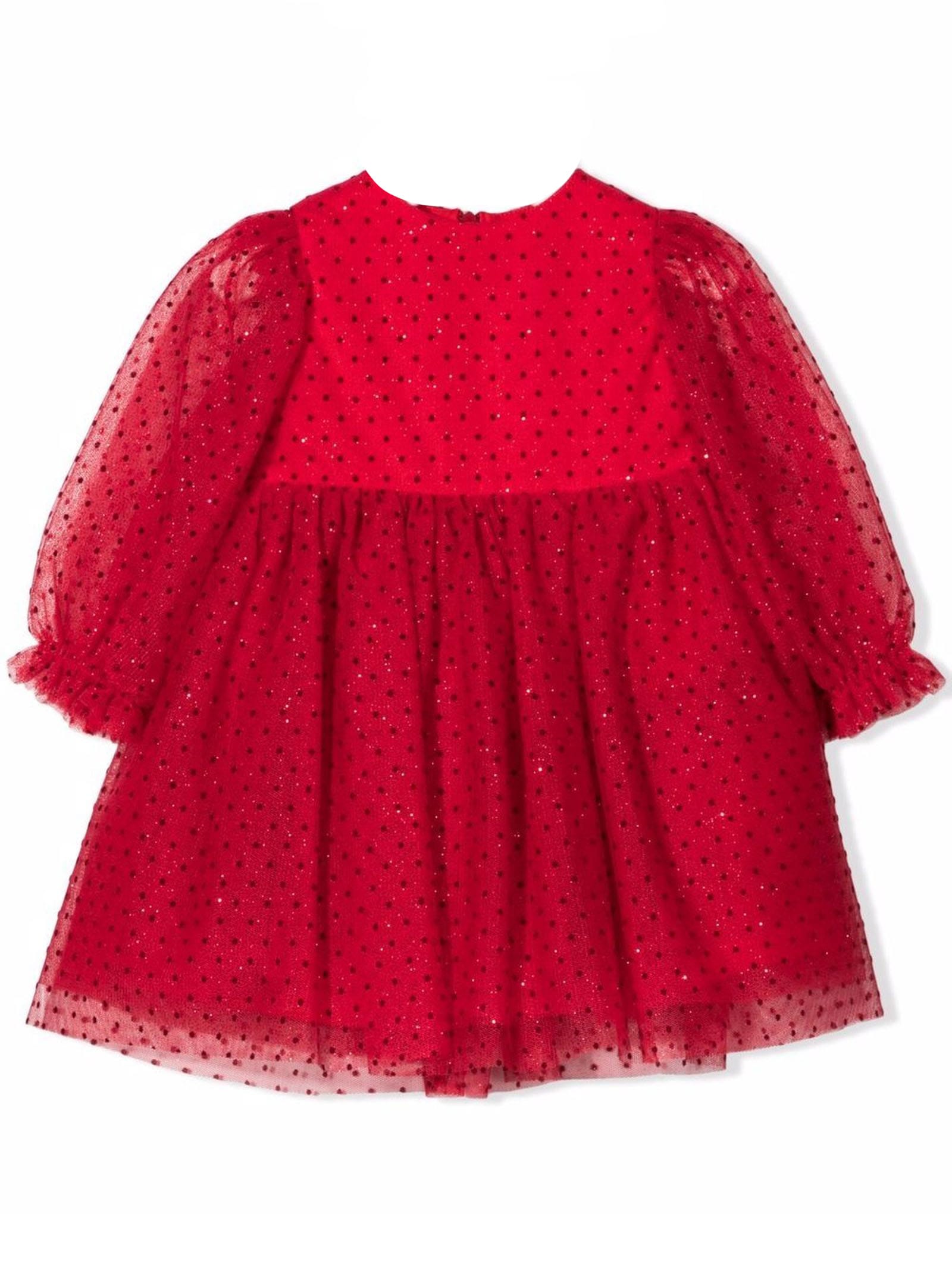 Simonetta Red Cotton Dress