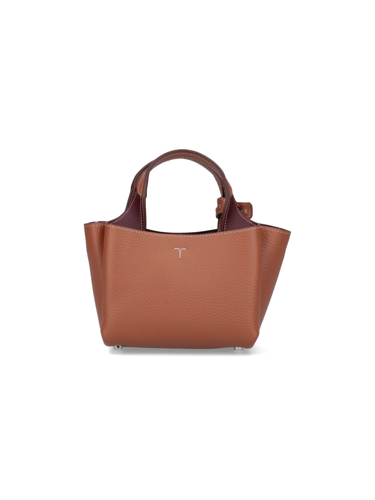 Shop Tod's Micro Logo Toggle Lock Tote In 9p13