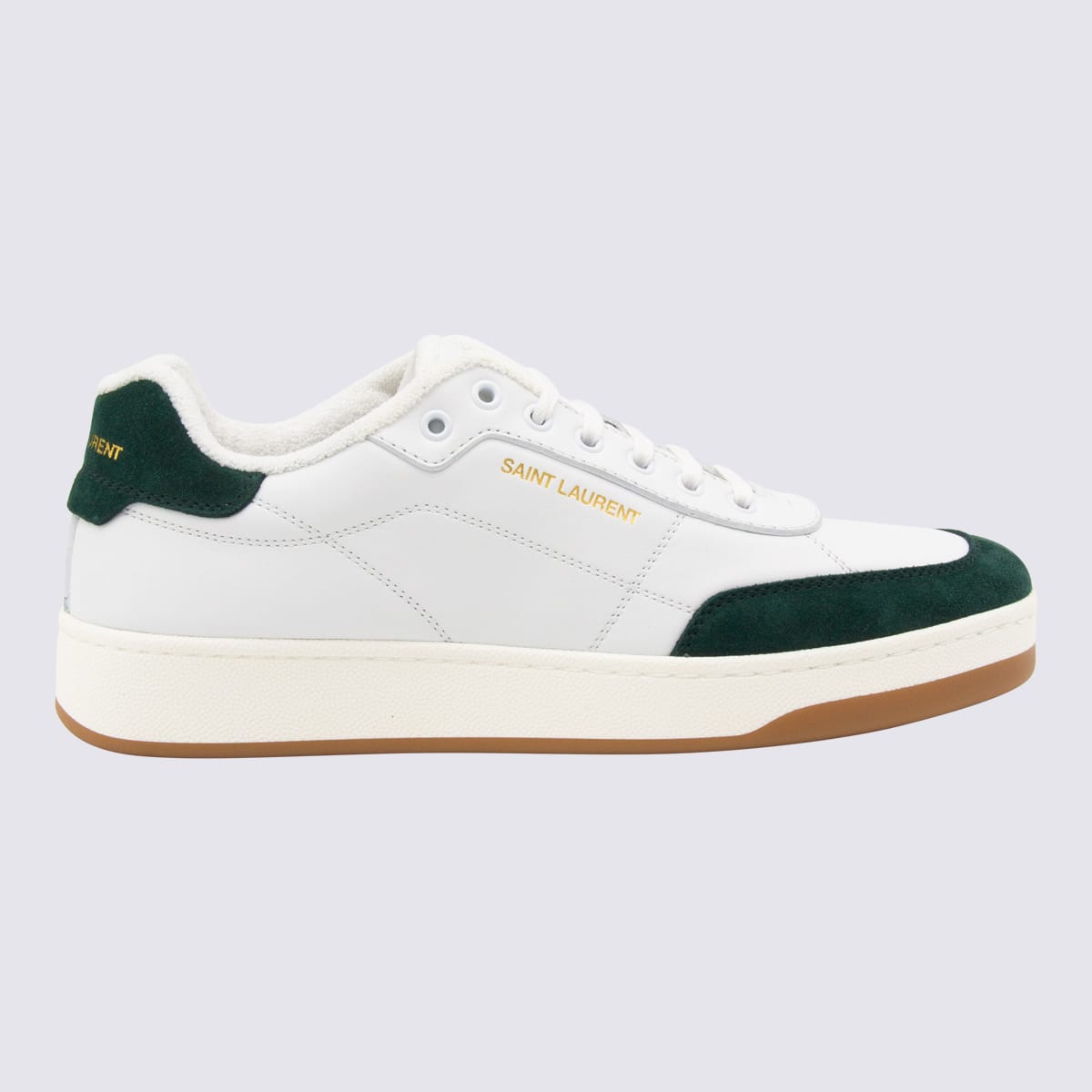 White And Green Sneakers