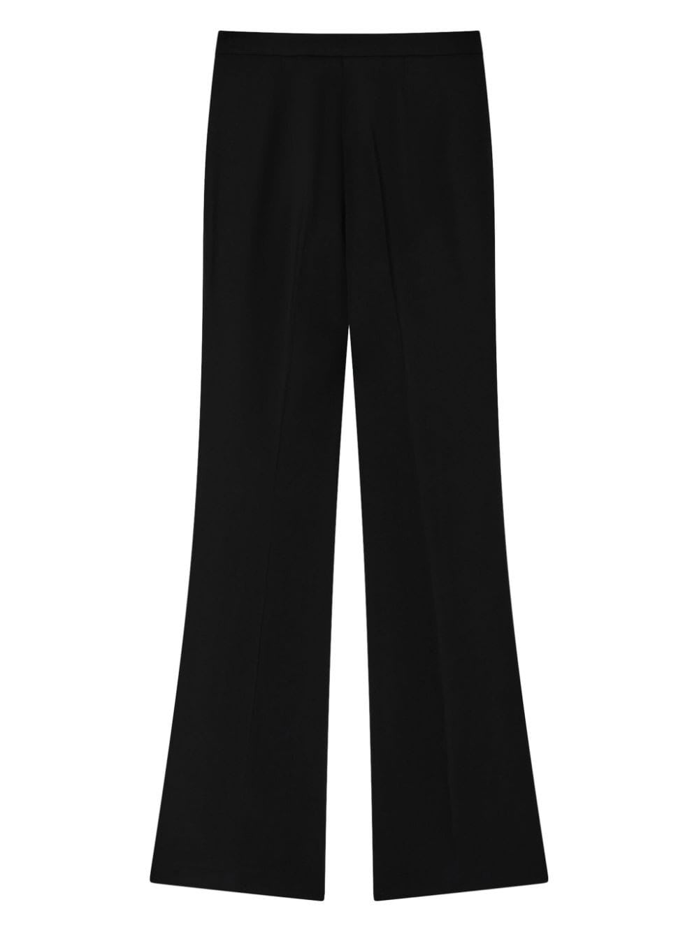 Shop Pinko Hulka Tecnic Cady Trousers In Black Limousine