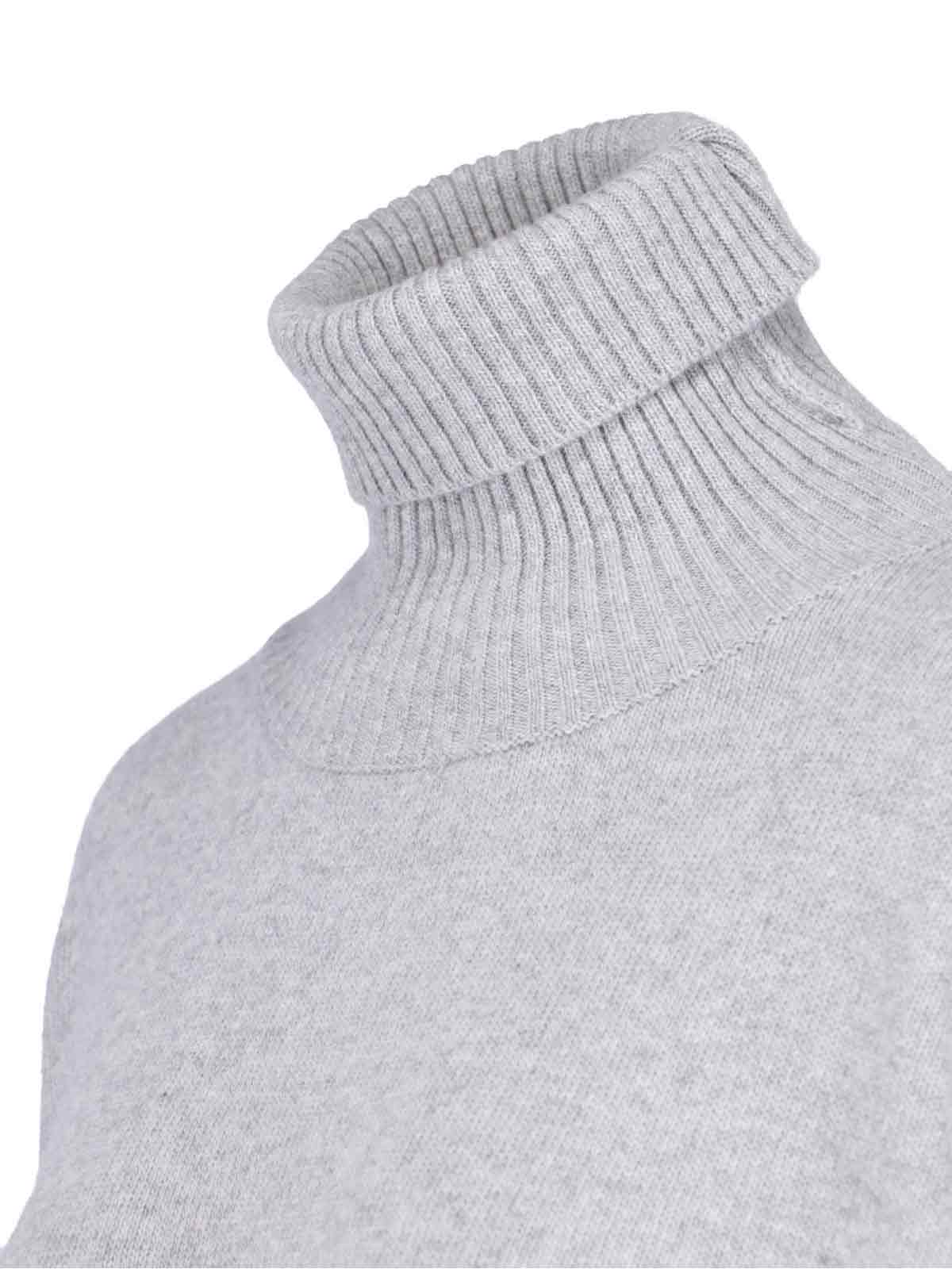 Shop Ma'ry'ya High Neck Sweater In Gray